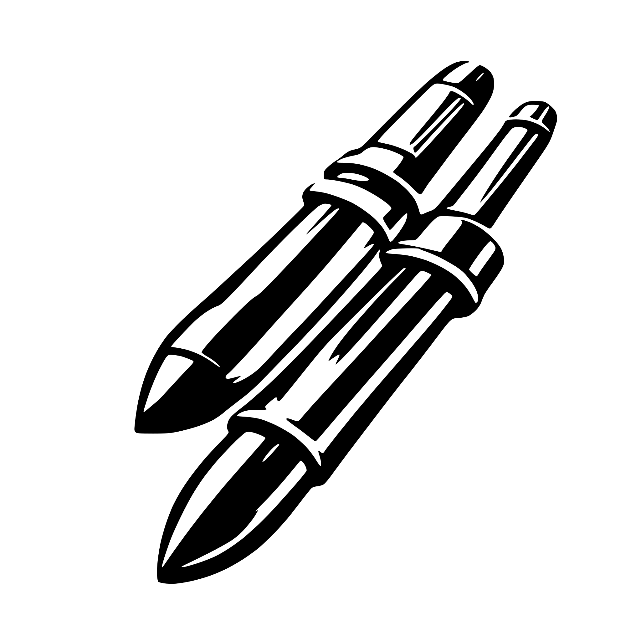 AI-generated SVG of a 2 crossed bullets