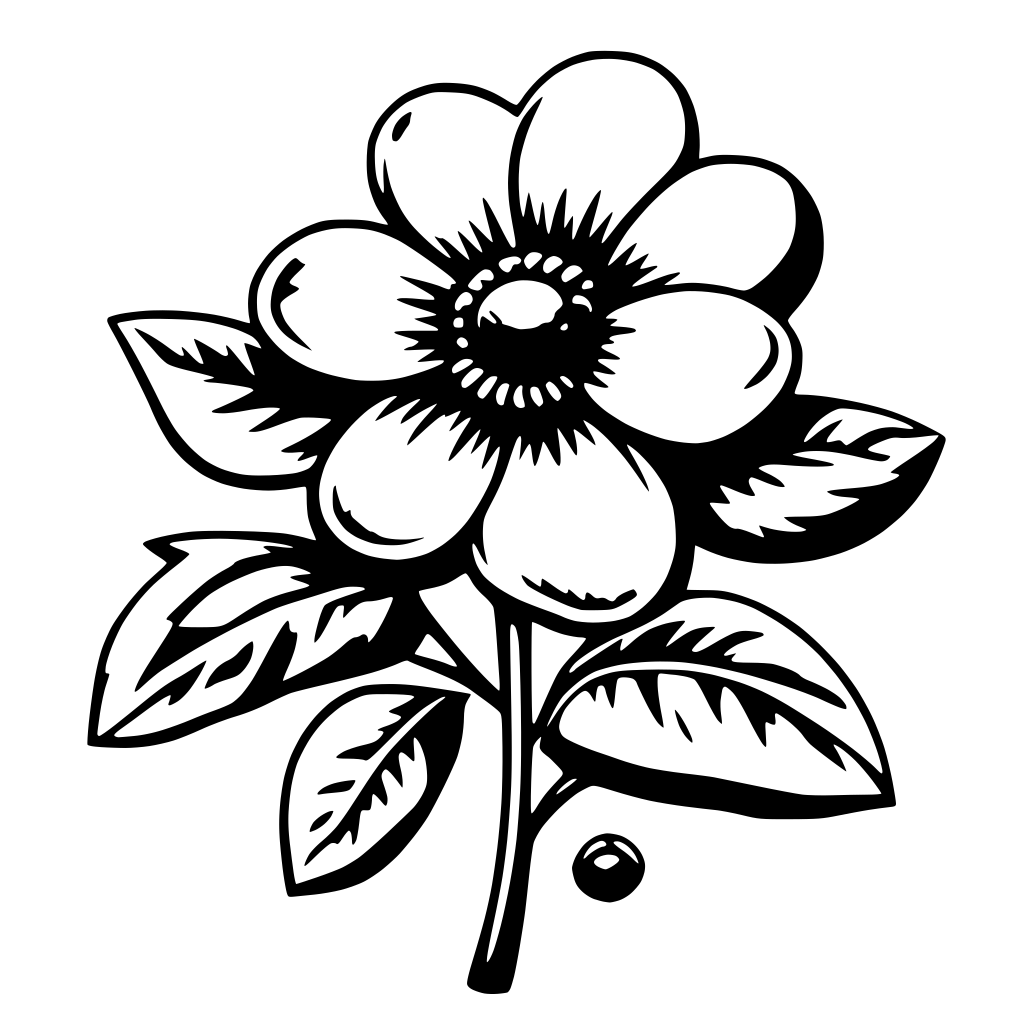 AI-generated SVG of a flower