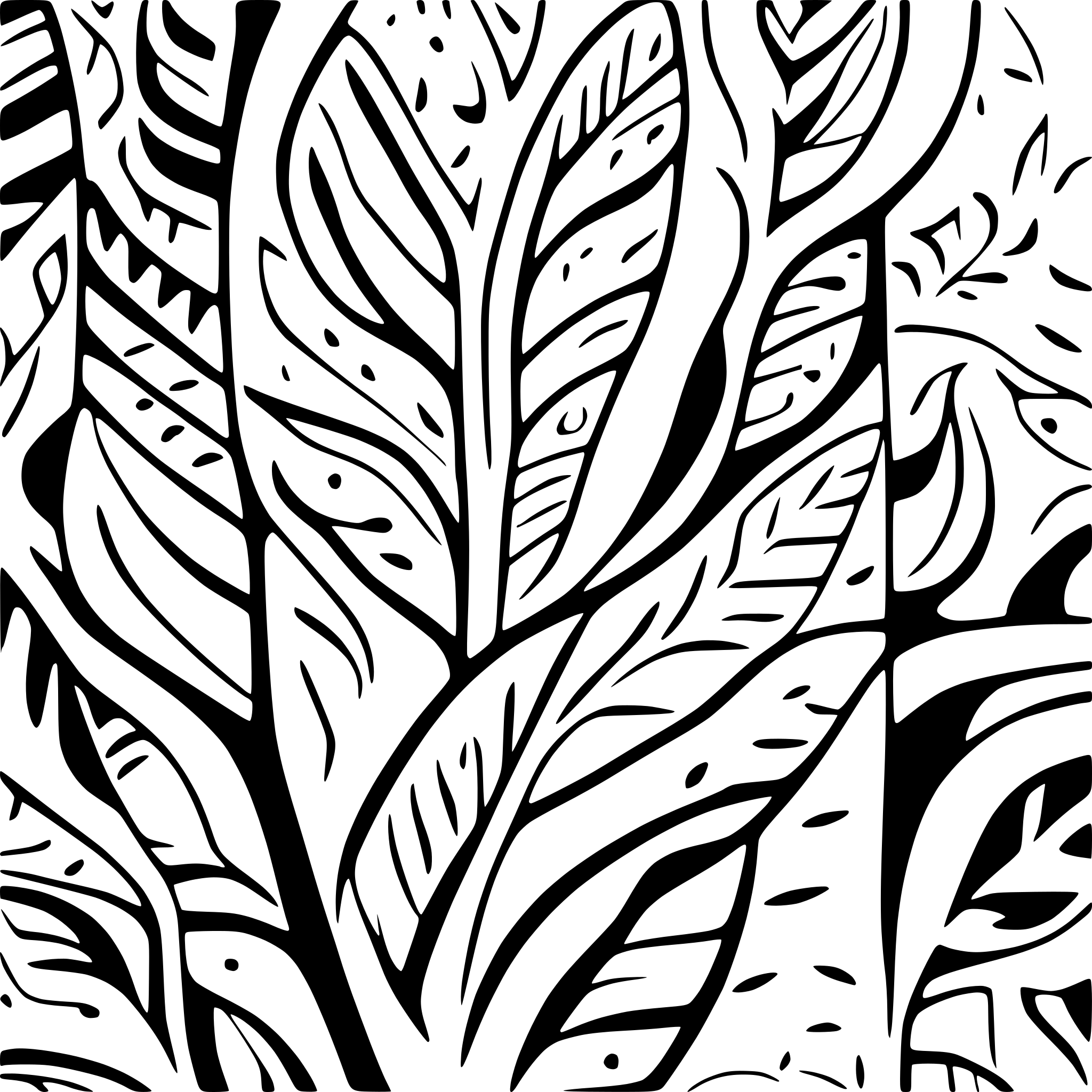 AI-generated SVG of a Neo tribal motif