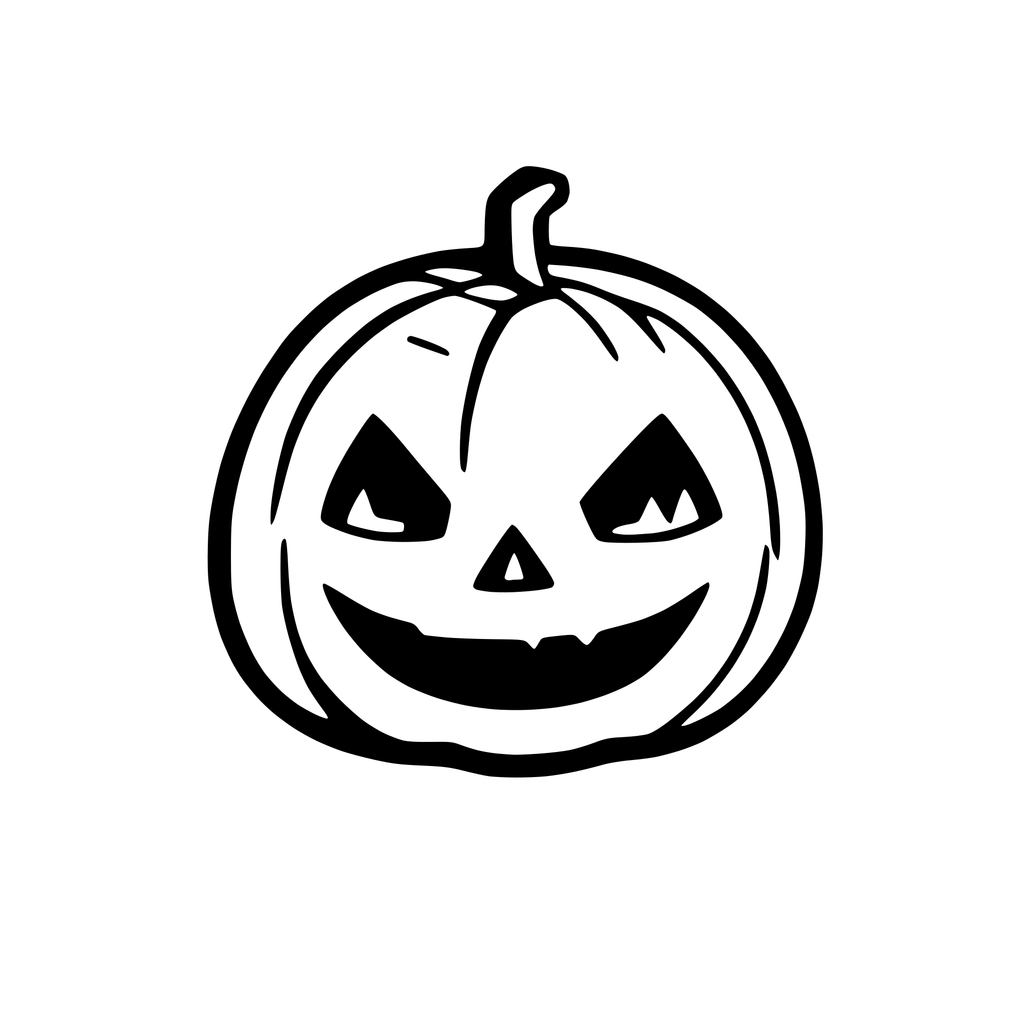AI-generated SVG of 'a halloween pumpkin'