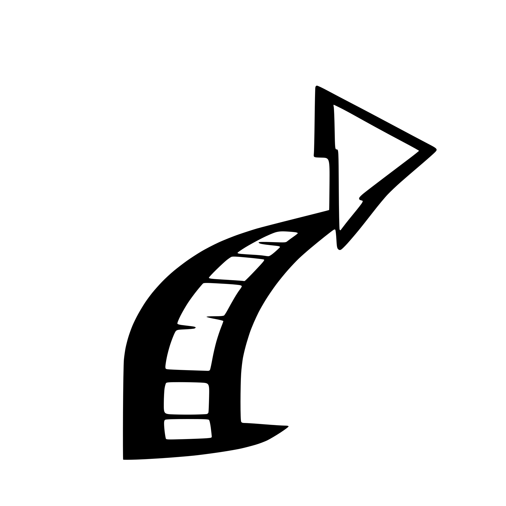 AI-generated SVG of 'curve arrow'