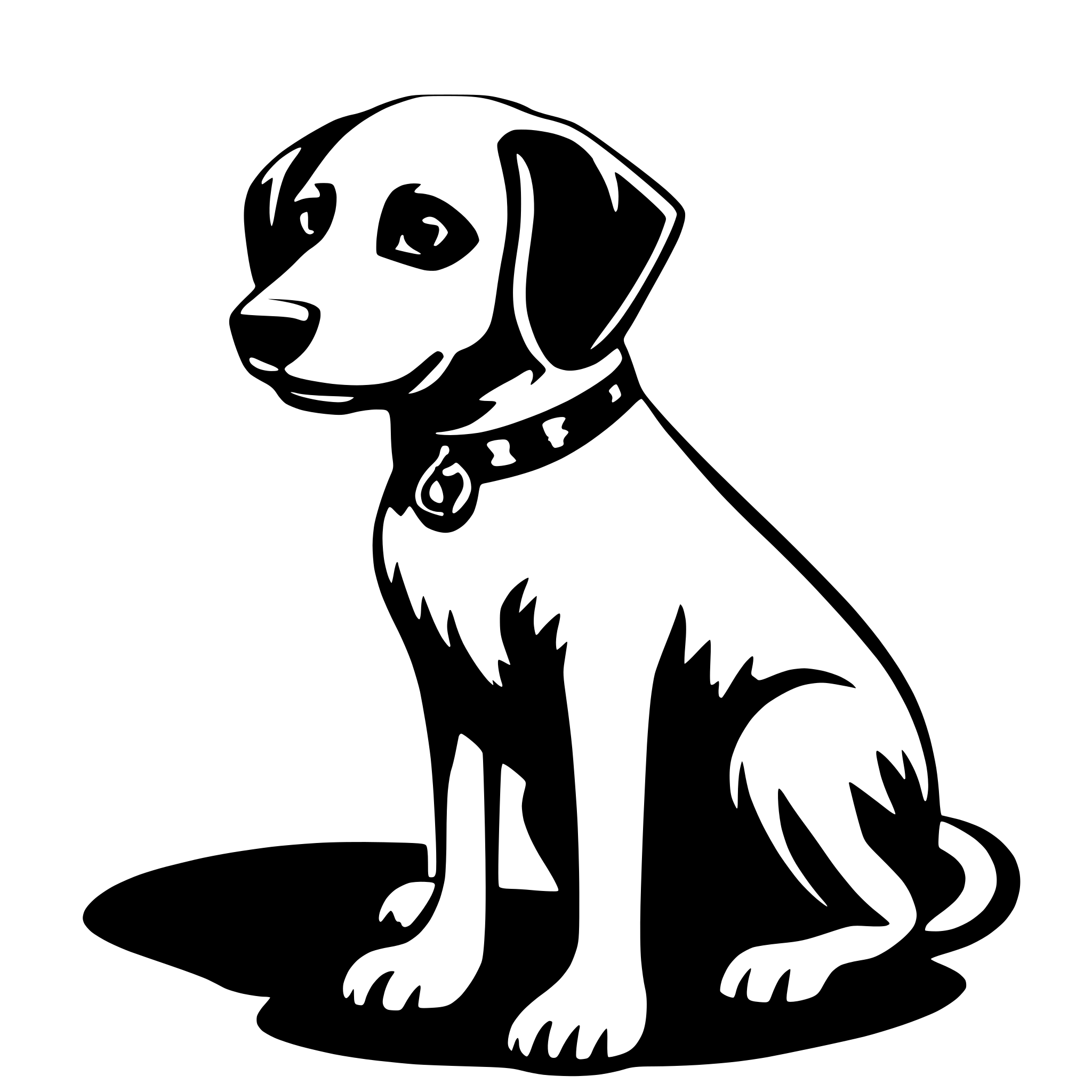 AI-generated SVG of a dog