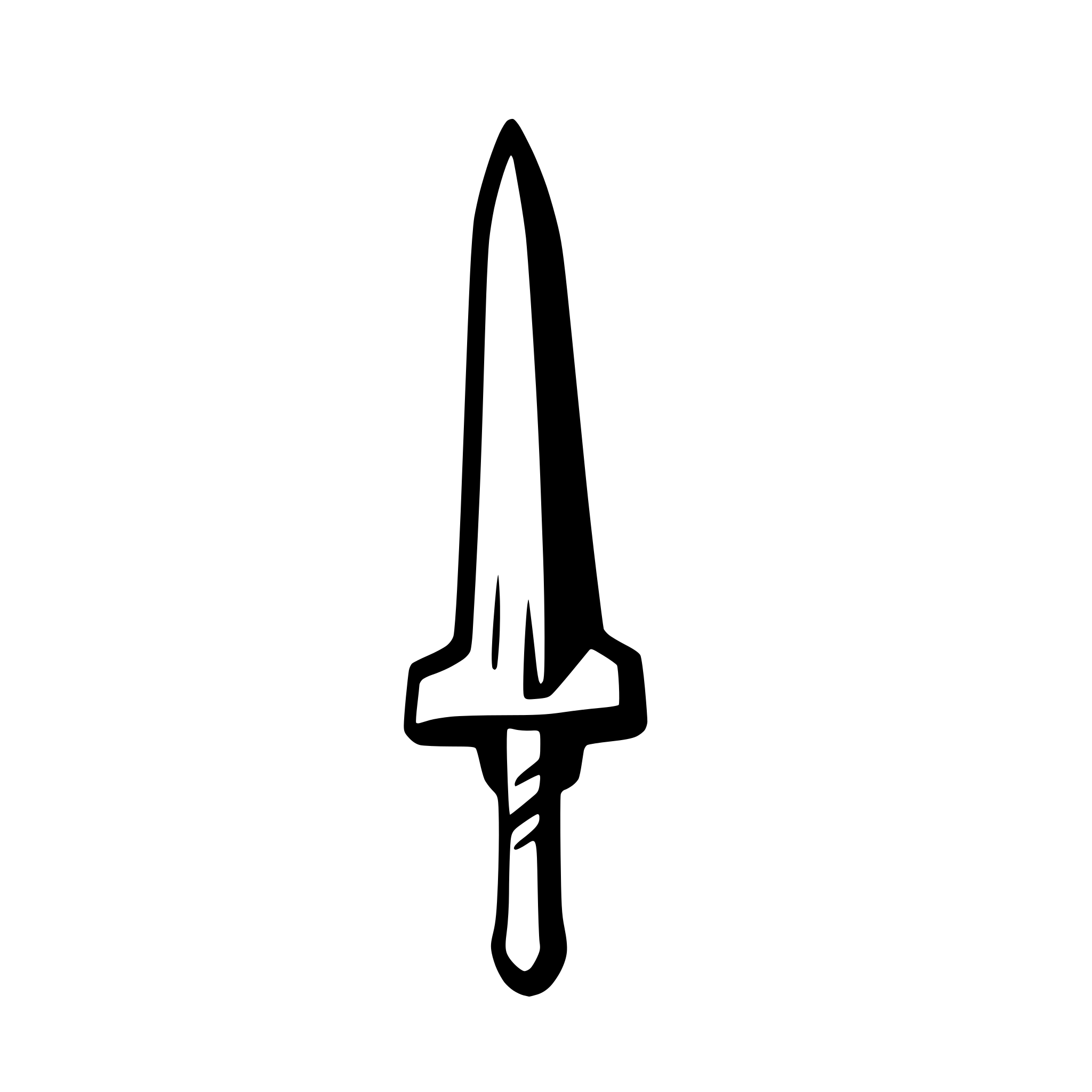 AI-generated SVG of 'plain sword'