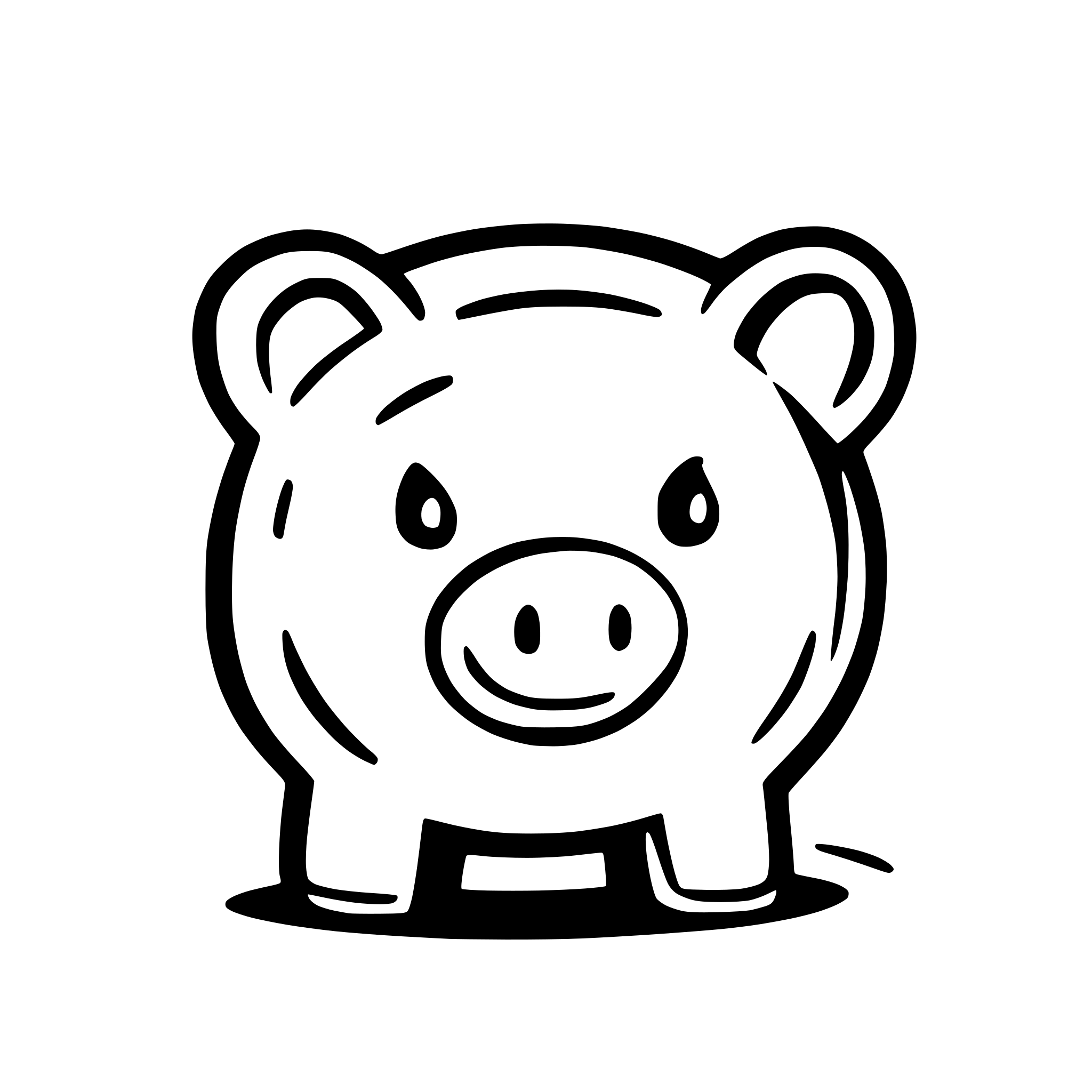 AI-generated SVG of 'vector piggybank'