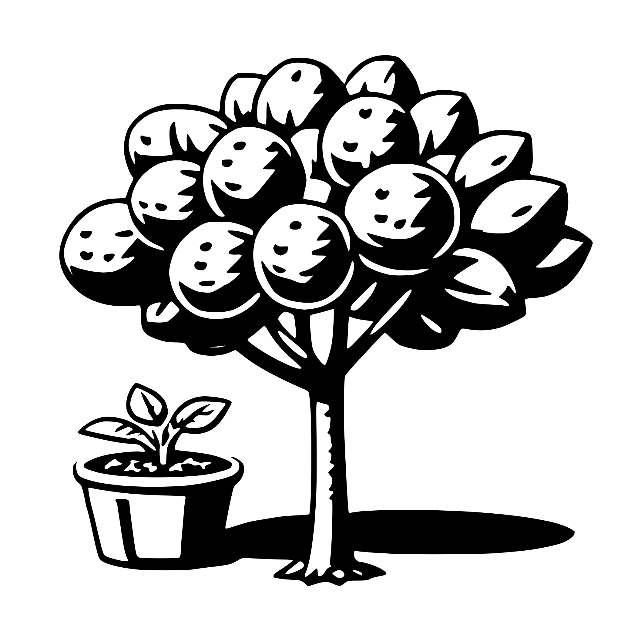 AI-generated SVG of 'grapefruit tree'
