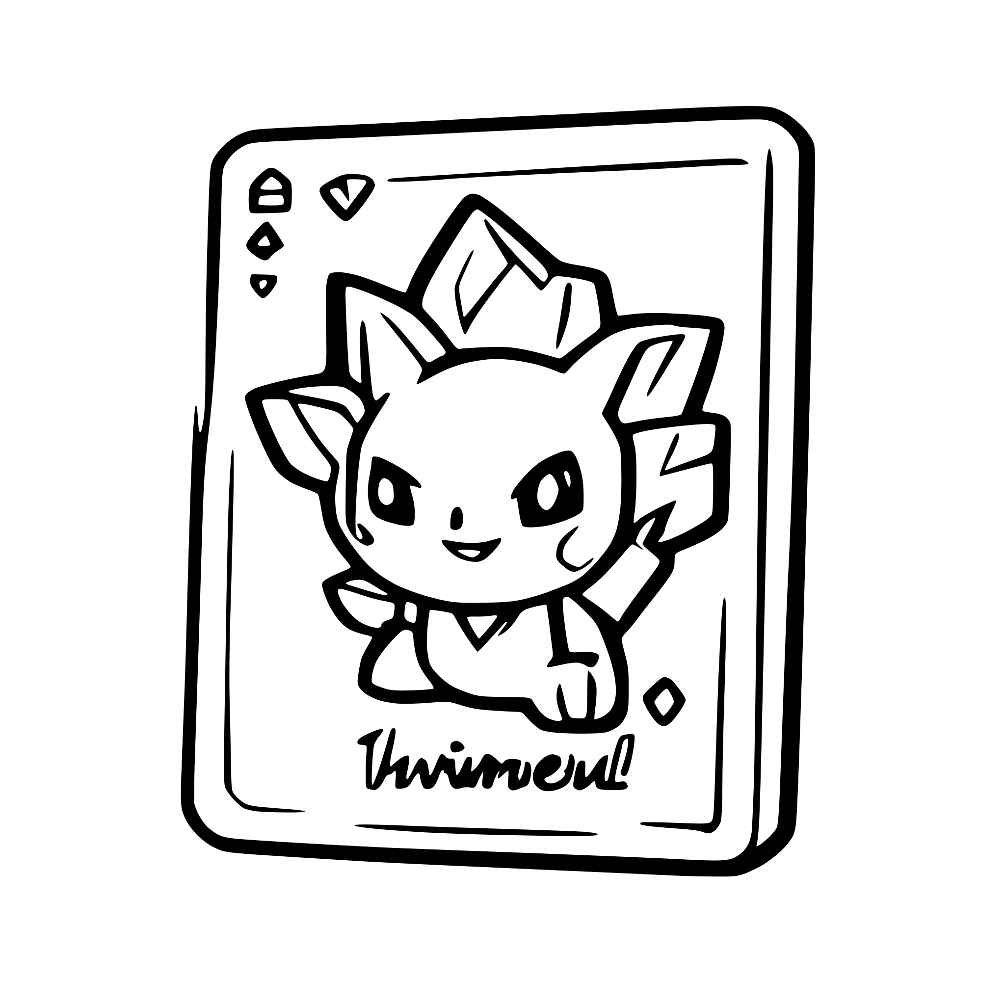 AI-generated SVG of a Pokemon card