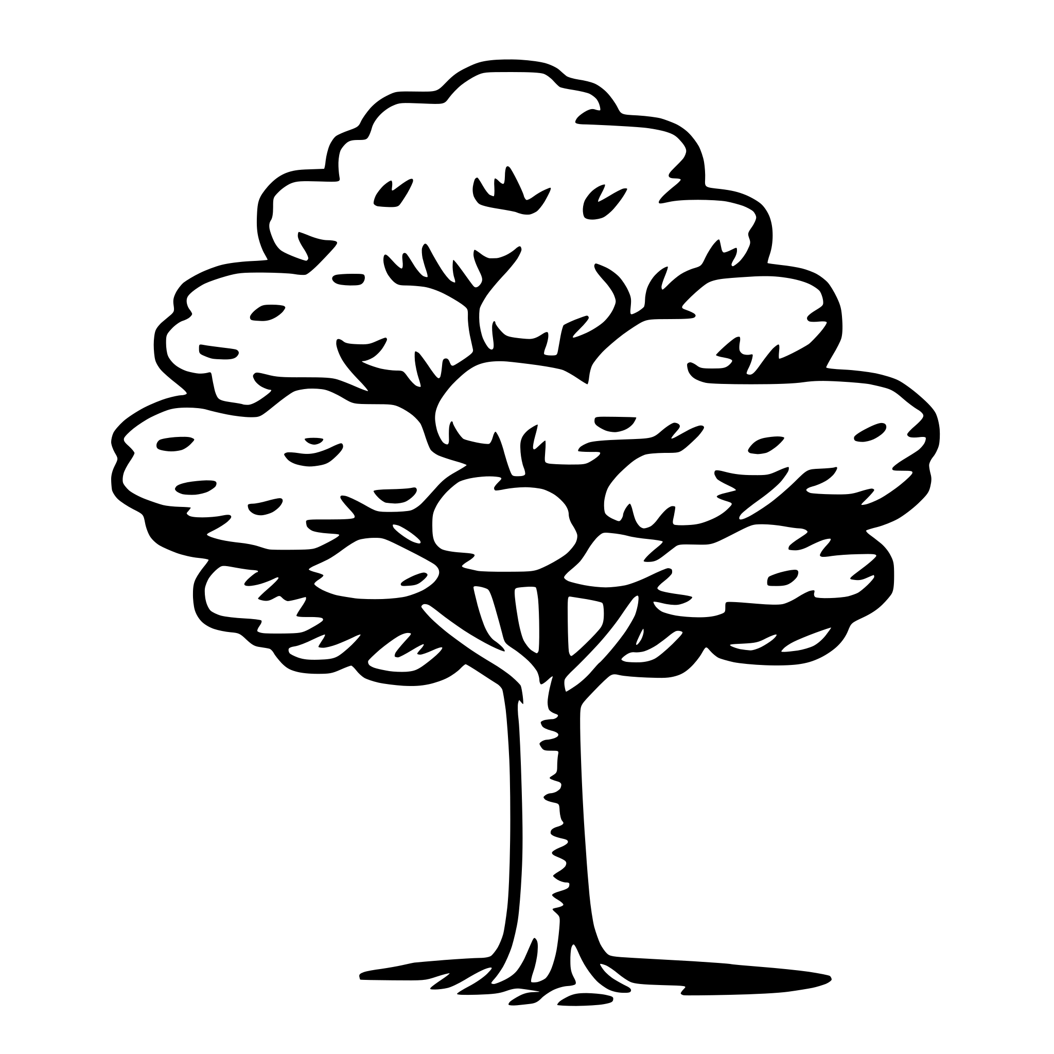 AI-generated SVG of 'elm tree'