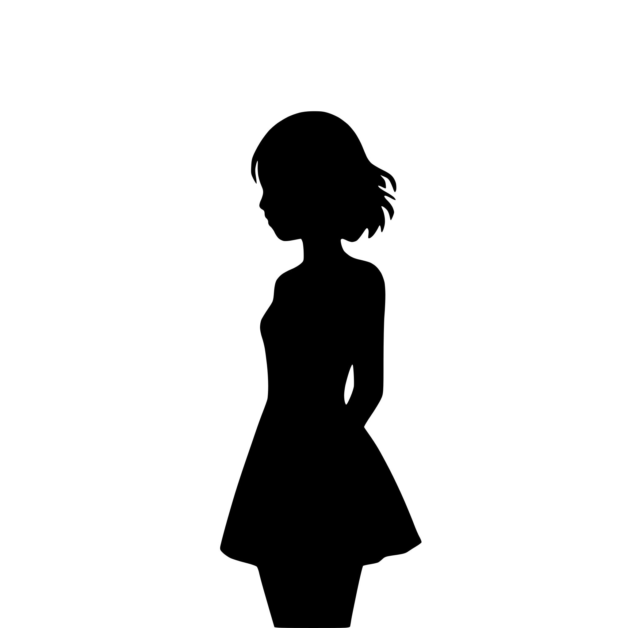 AI-generated SVG of 'Cool girl'