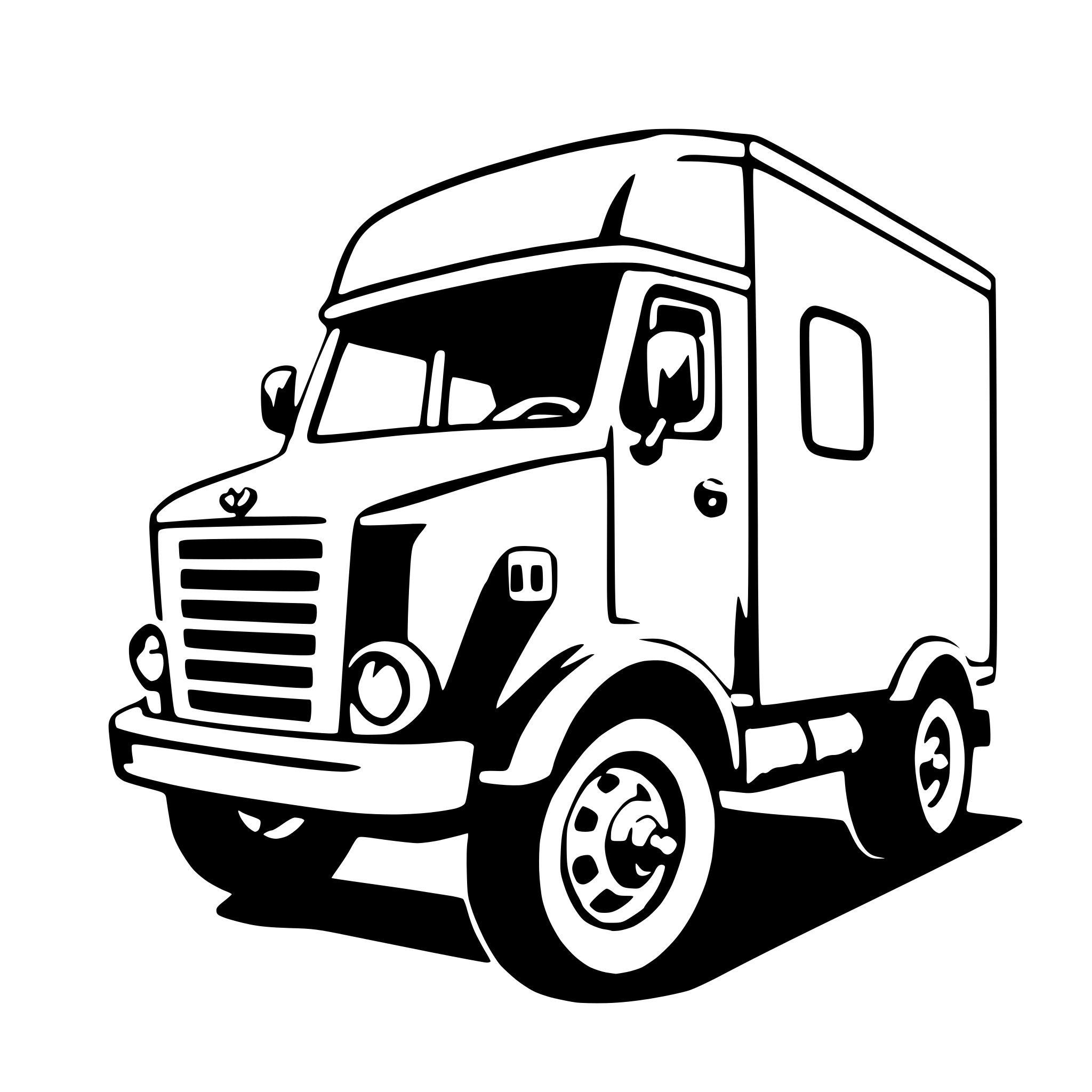AI-generated SVG of a box truck