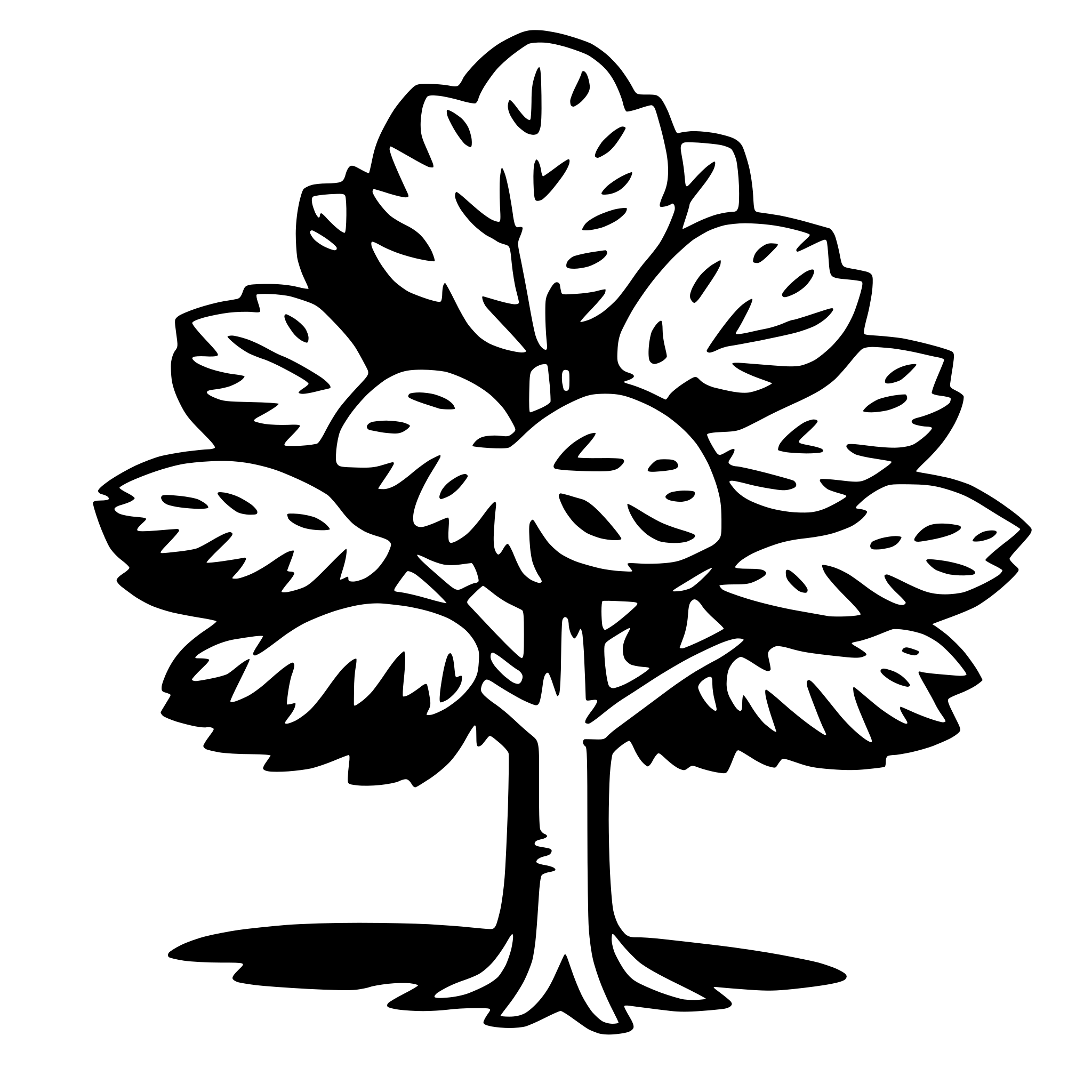AI-generated SVG of 'chestnut tree'