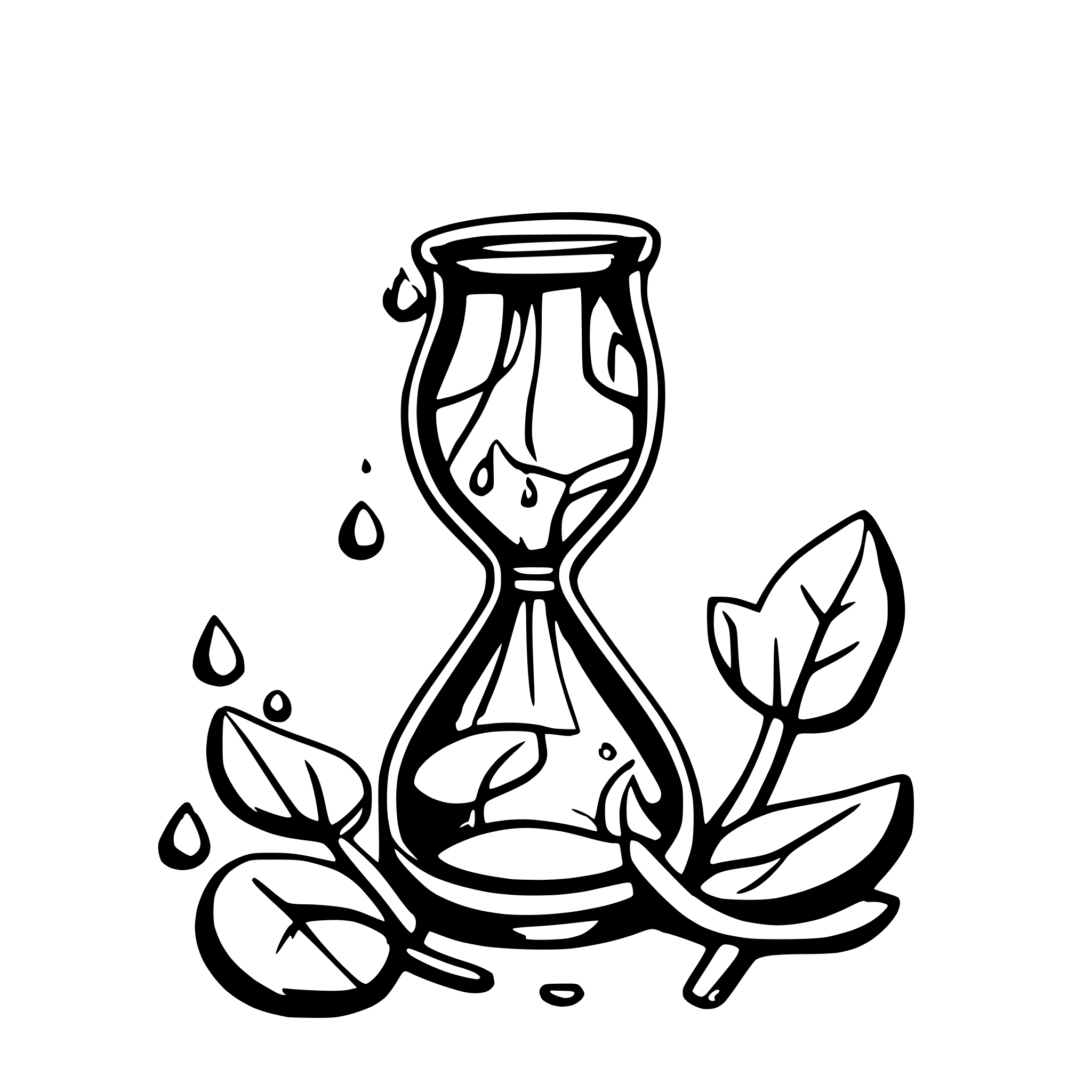 AI-generated SVG of 'i need an hourglass'