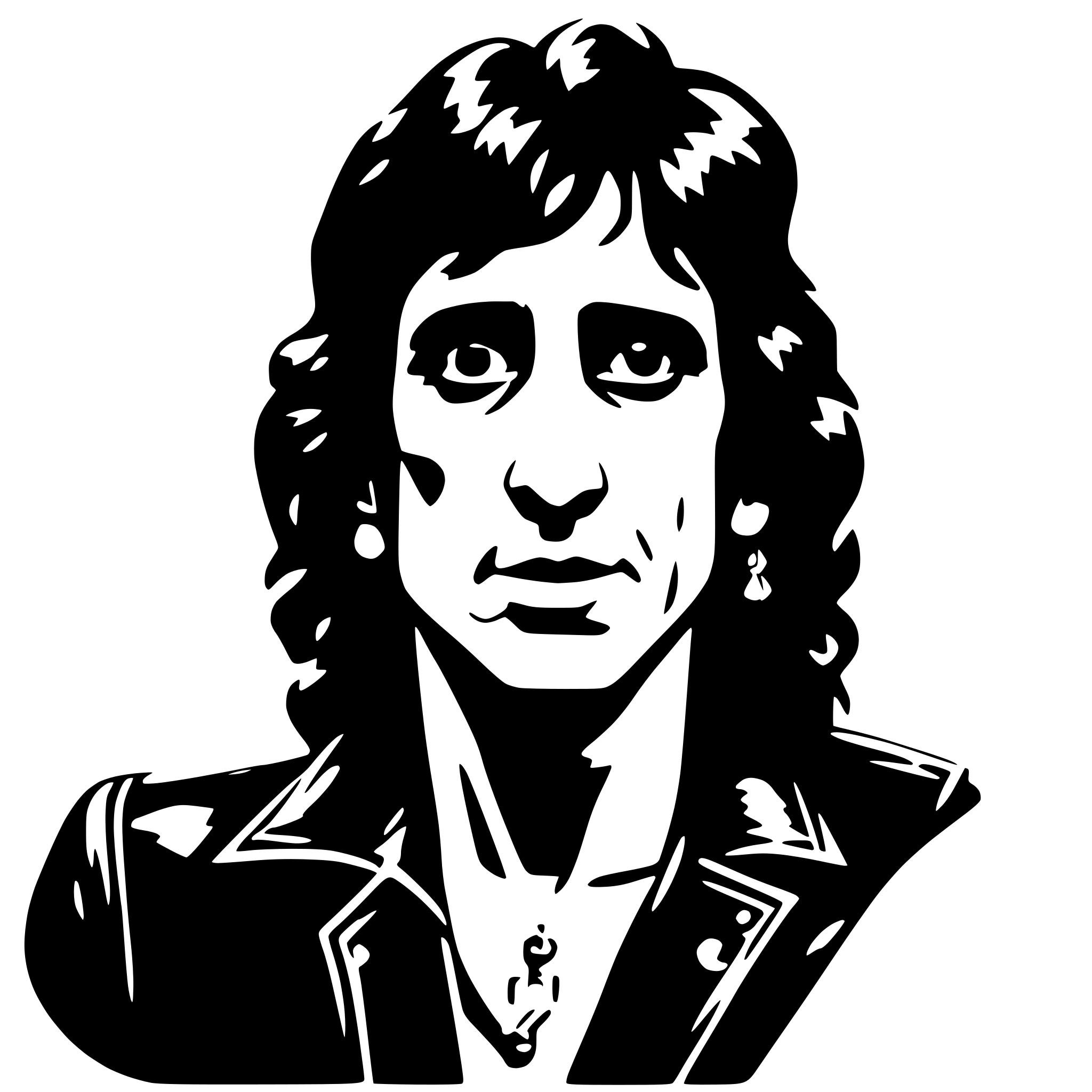 AI-generated SVG of 'Bon Scott'