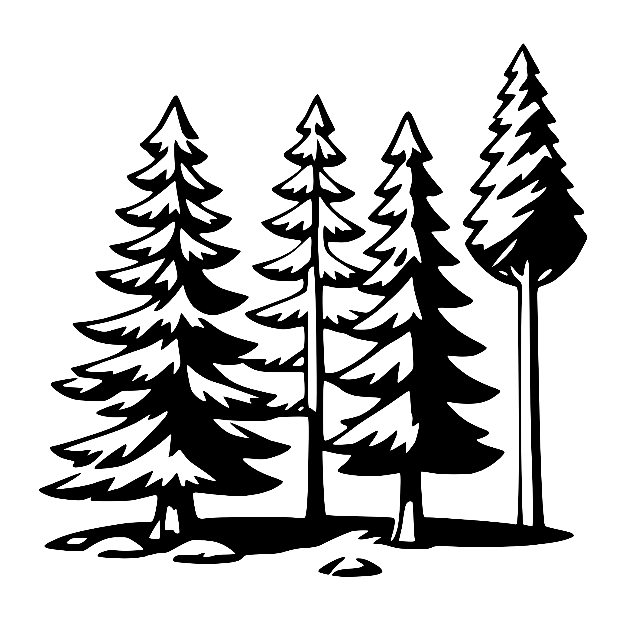 AI-generated SVG of 'spruce tree'