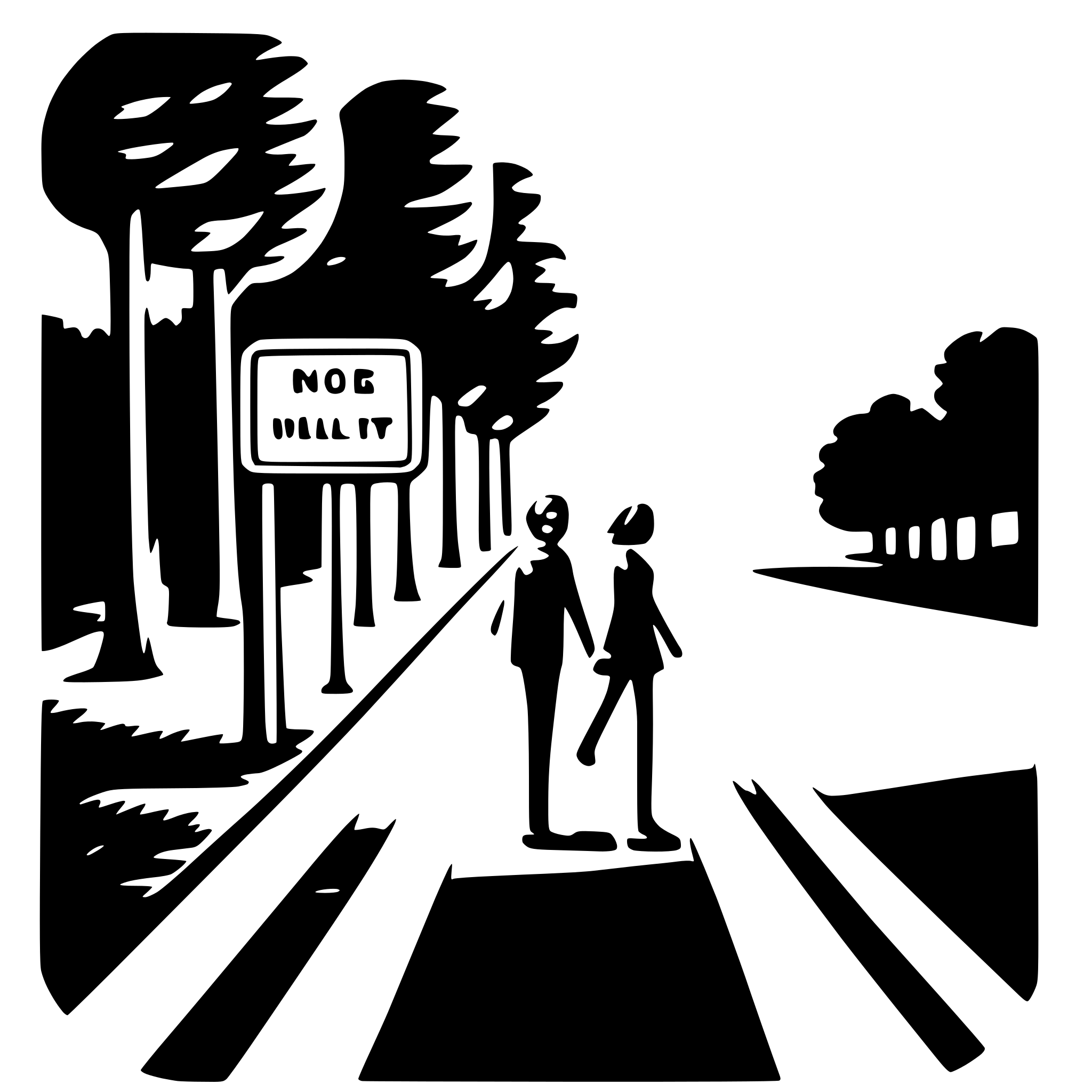 AI-generated SVG of a crosswalk sign