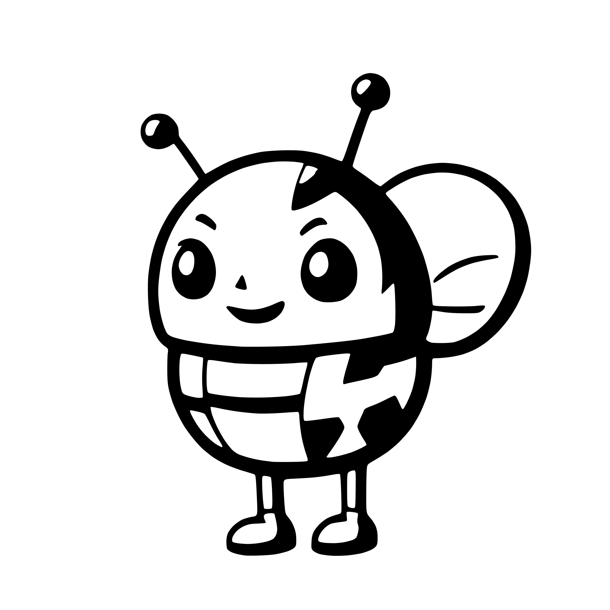 AI-generated SVG of a bee