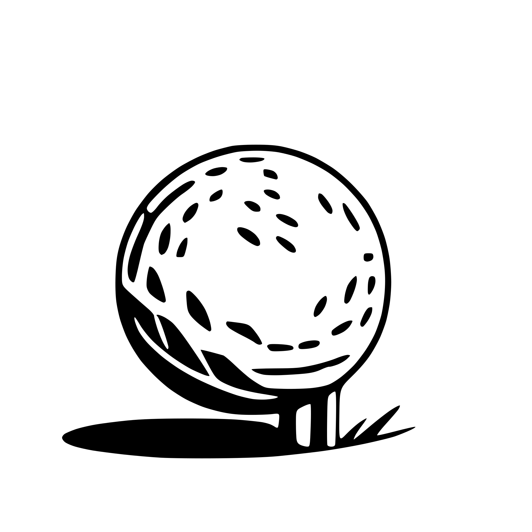 AI-generated SVG of 'image of a golf ball'