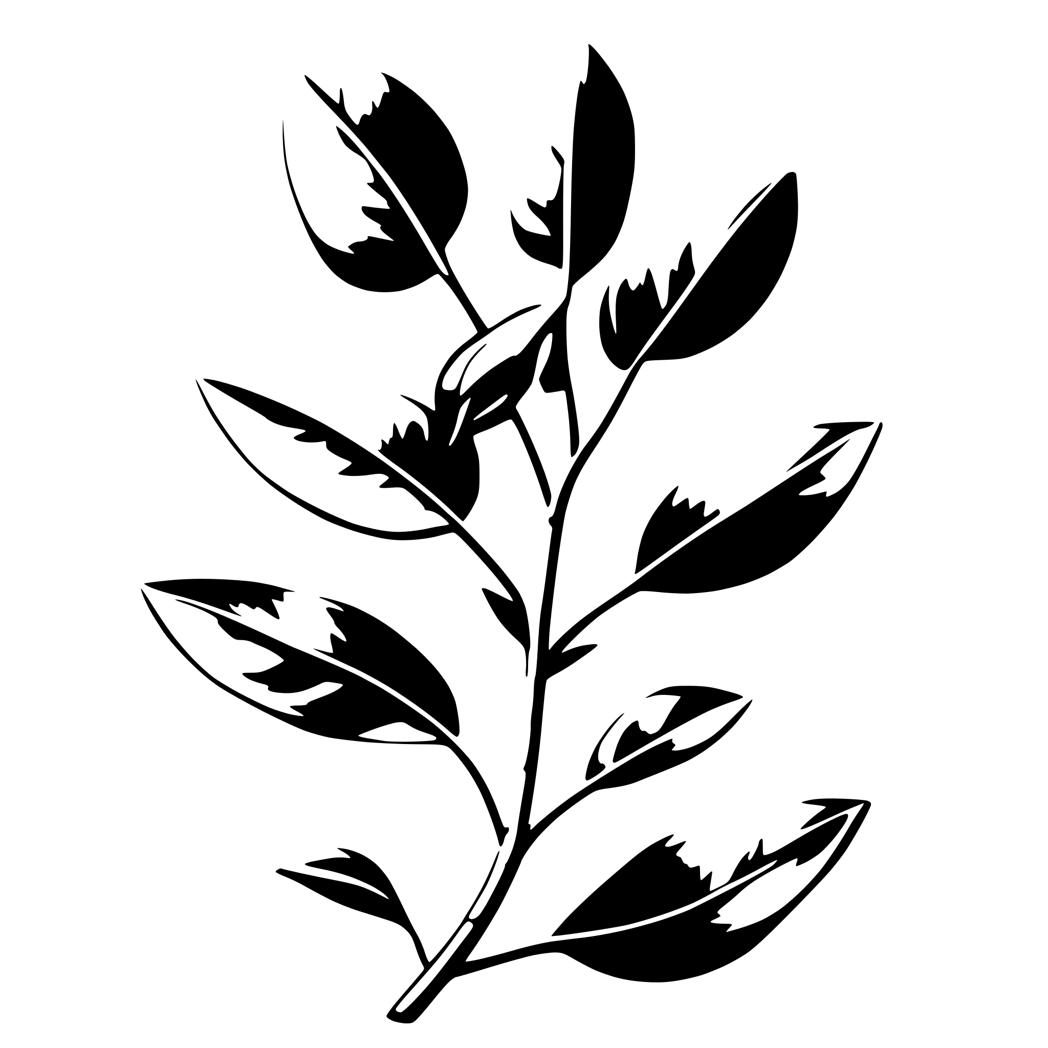 AI-generated SVG of 'a eucalyptus plant'