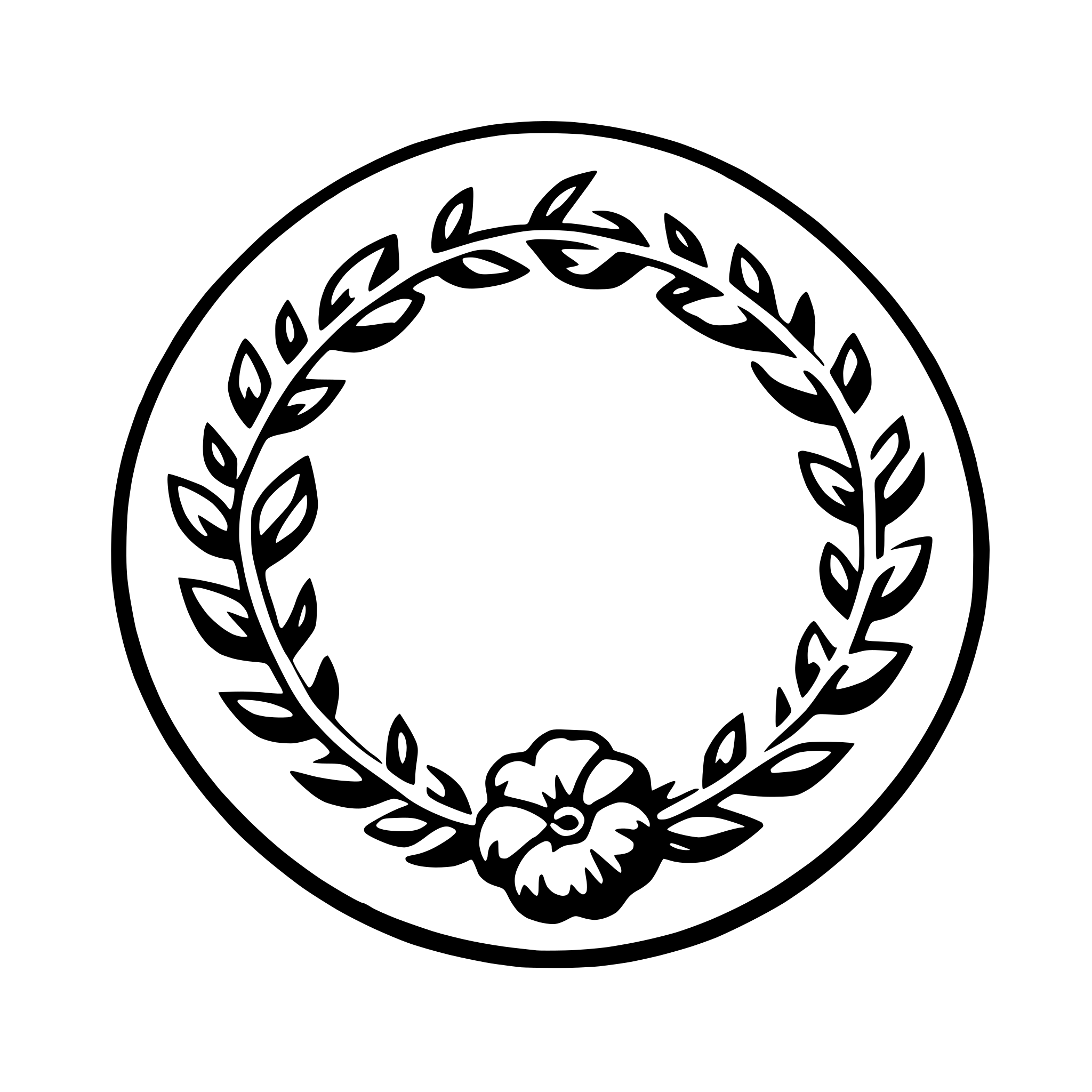 AI-generated SVG of a wreath