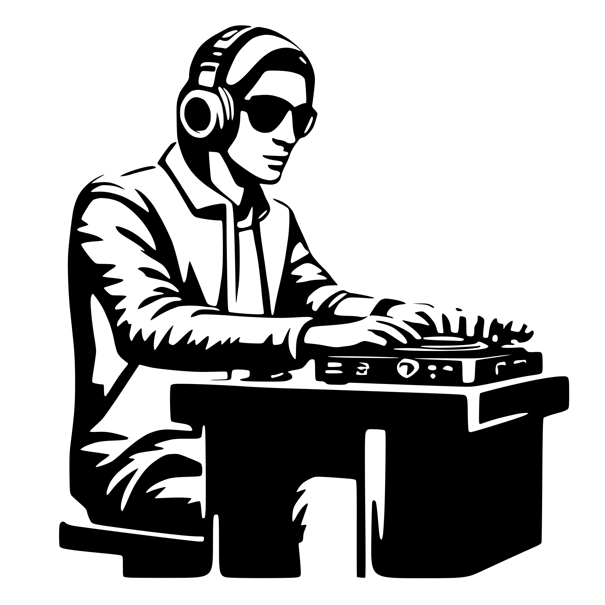 AI-generated SVG of 'Dj squared'