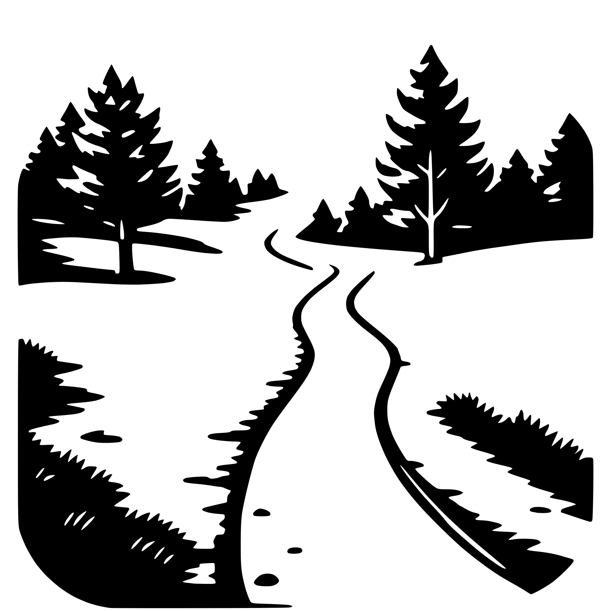 AI-generated SVG of a hiking trail