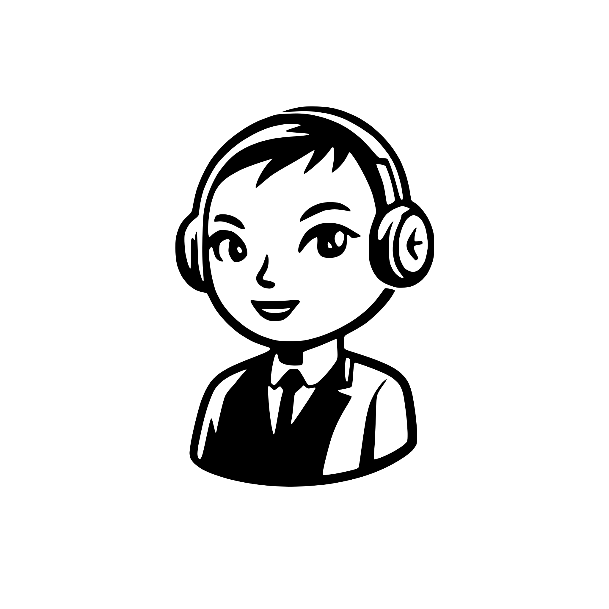 AI-generated SVG of a Web app simple logo for an AI callbot agent