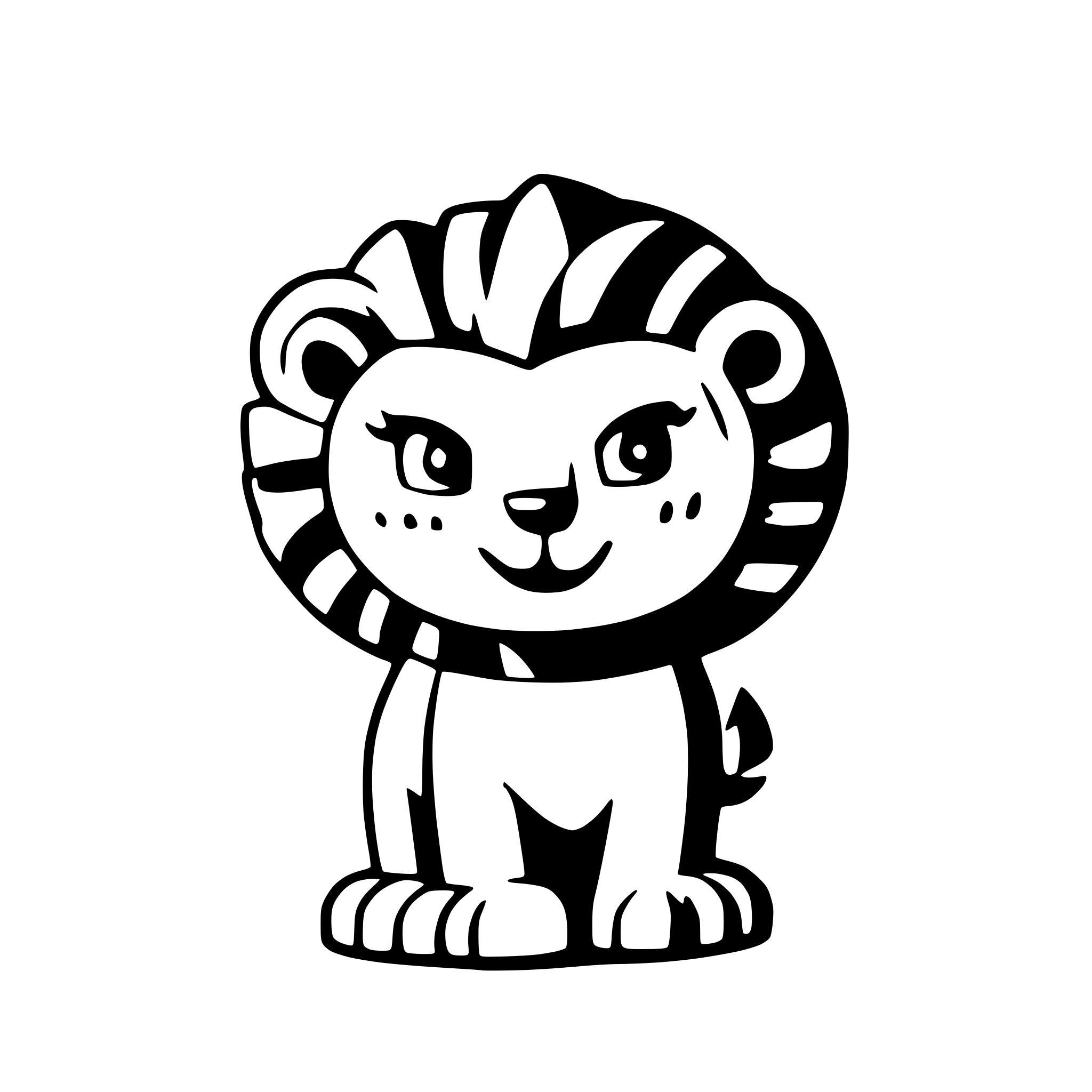 AI-generated SVG of 'lion'