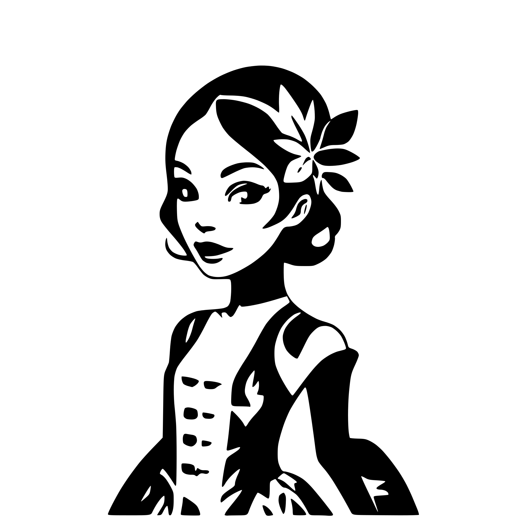 AI-generated SVG of a miss quince