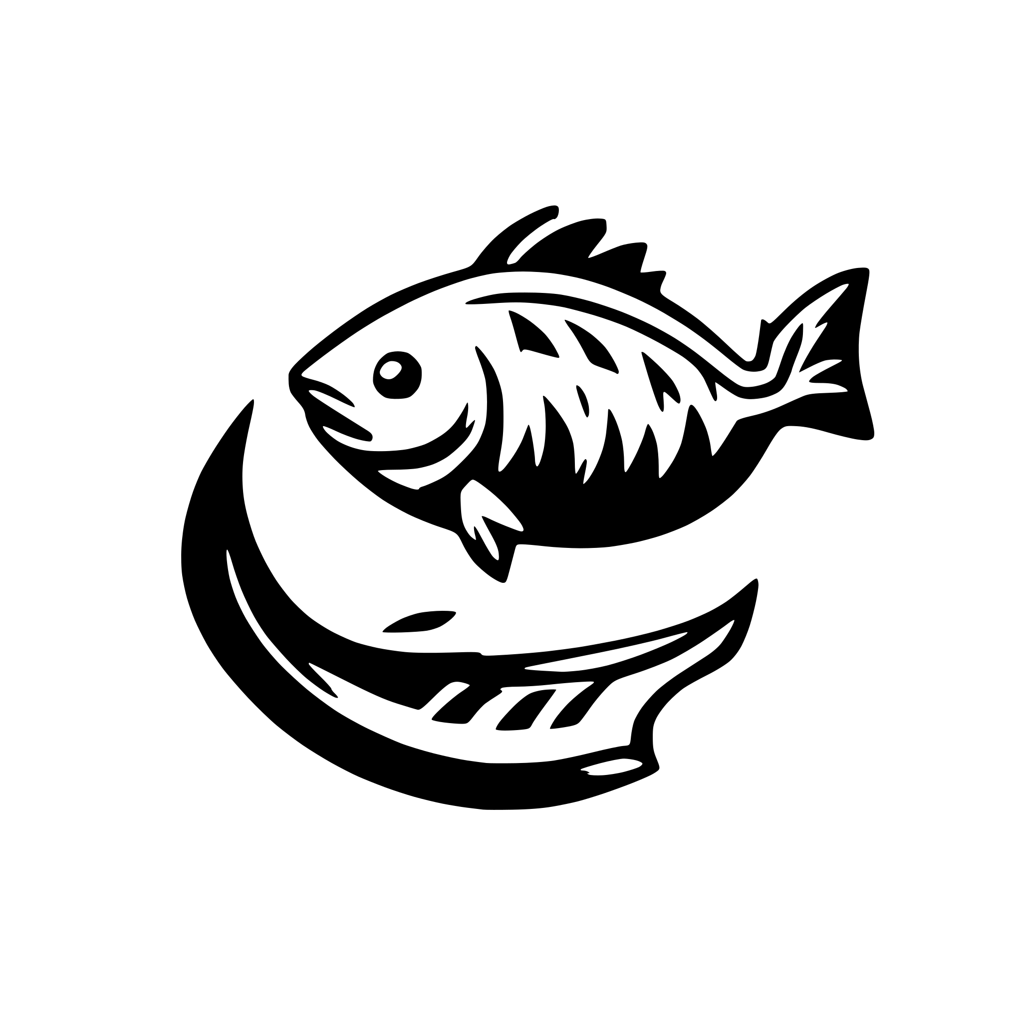 AI-generated SVG of a Fish