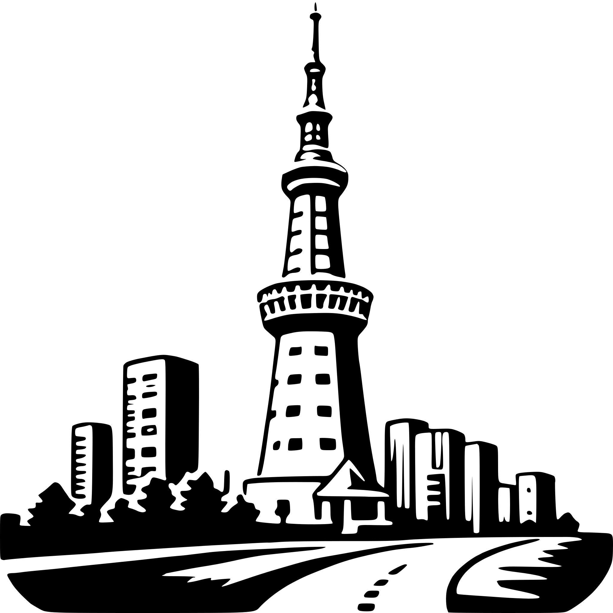 AI-generated SVG of a tokyo tower