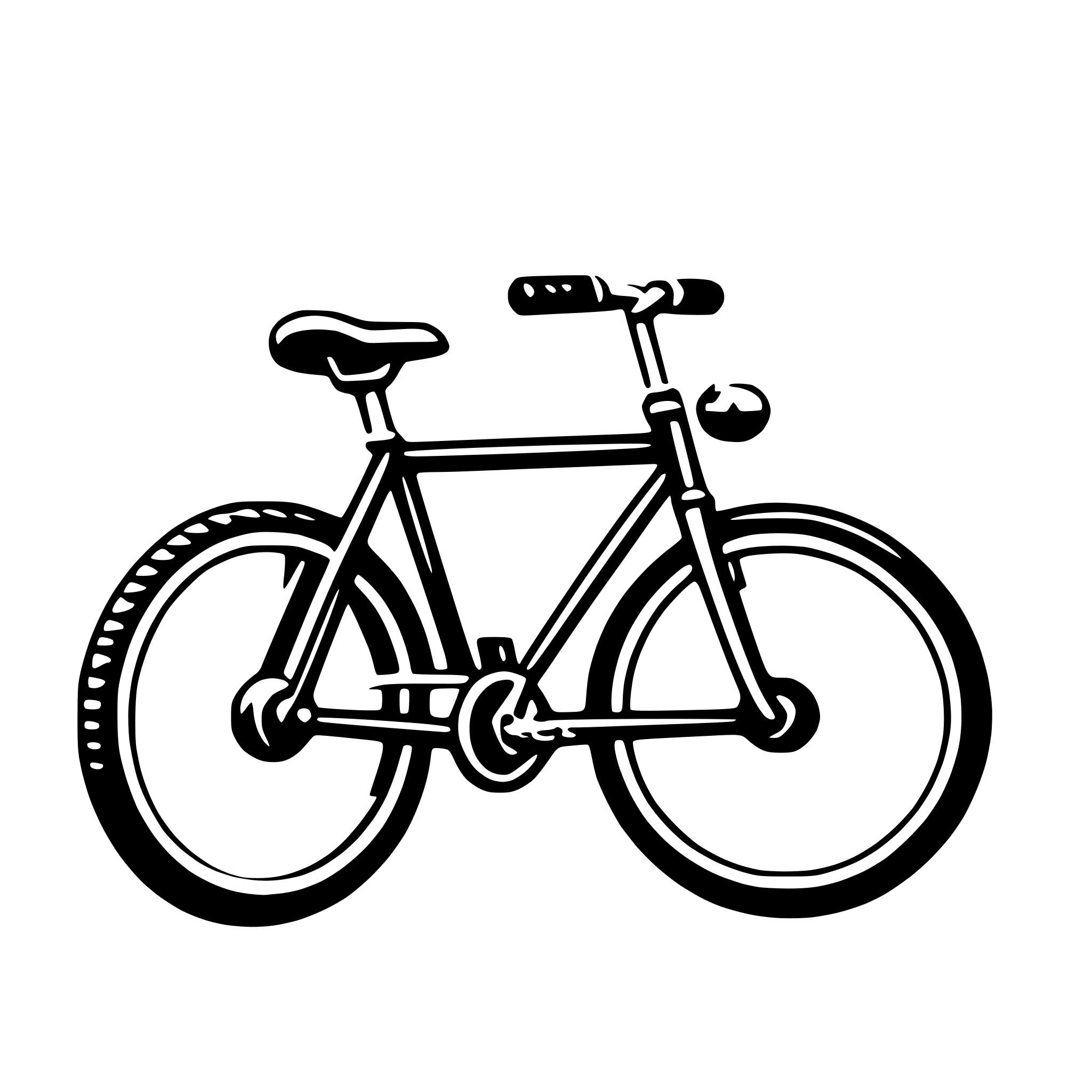 AI-generated SVG of 'bicycle'