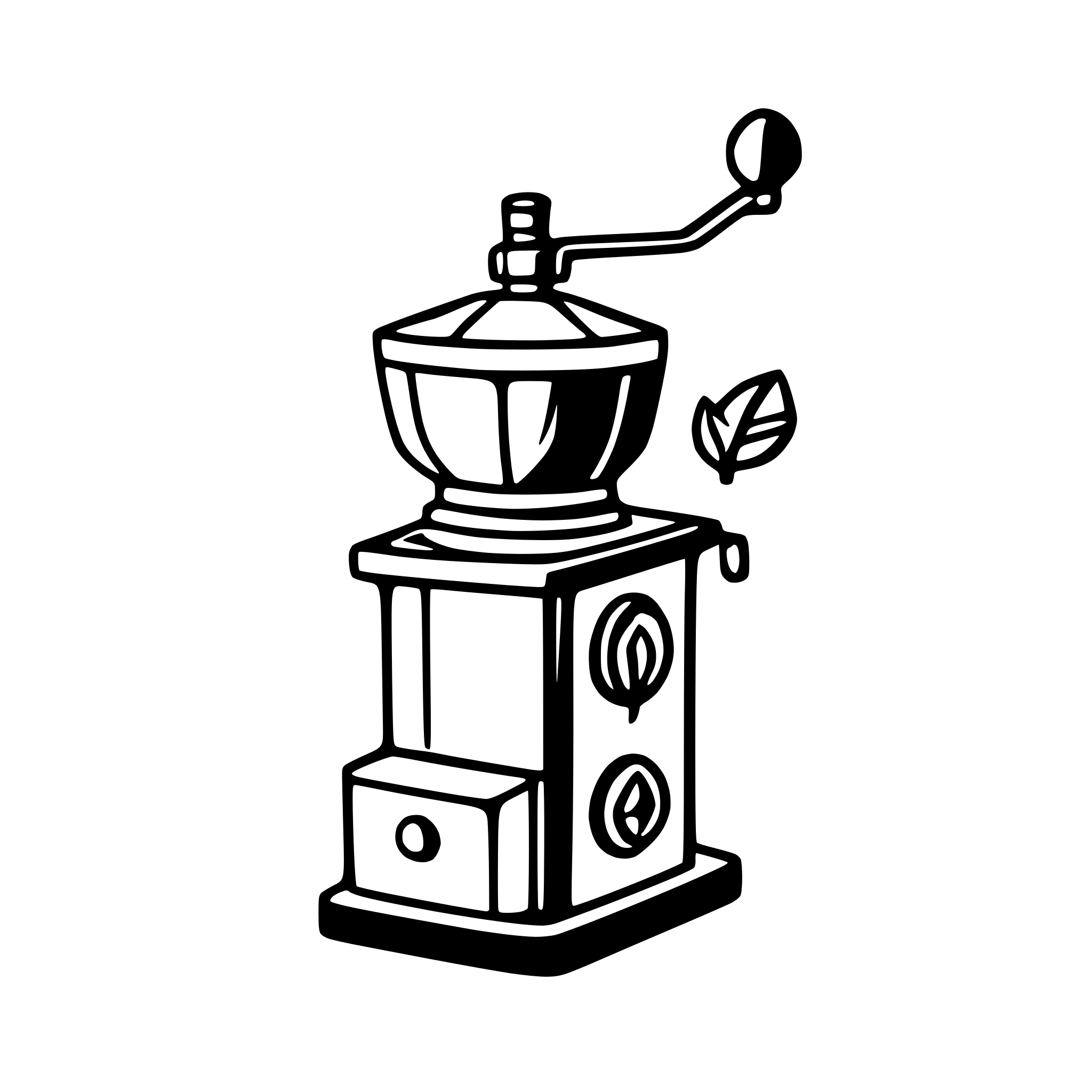 AI-generated SVG of 'coffee grinder'