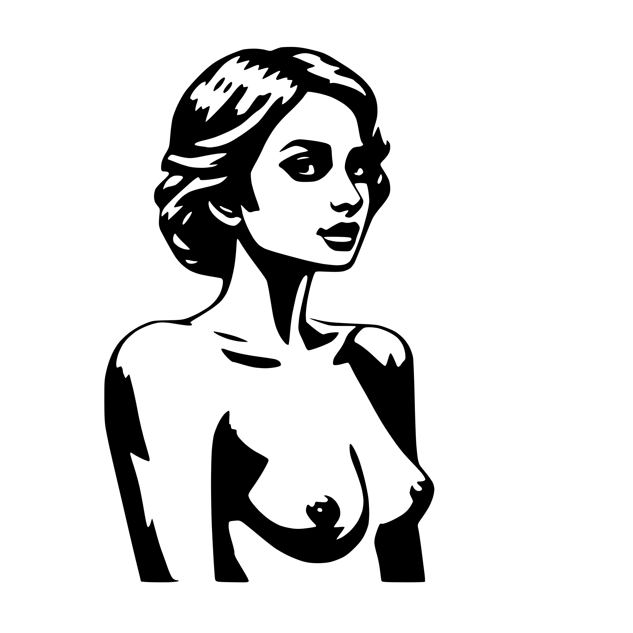 AI-generated SVG of 'a naked woman'