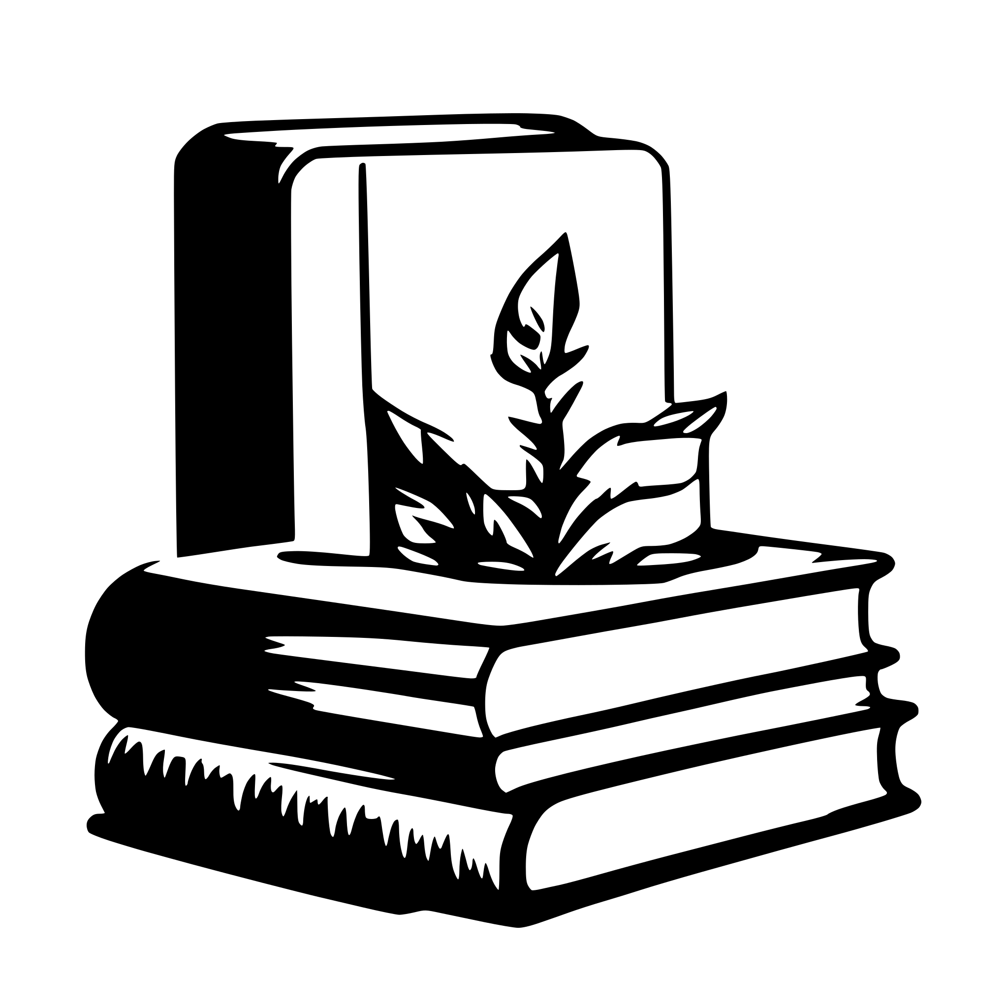 AI-generated SVG of a books