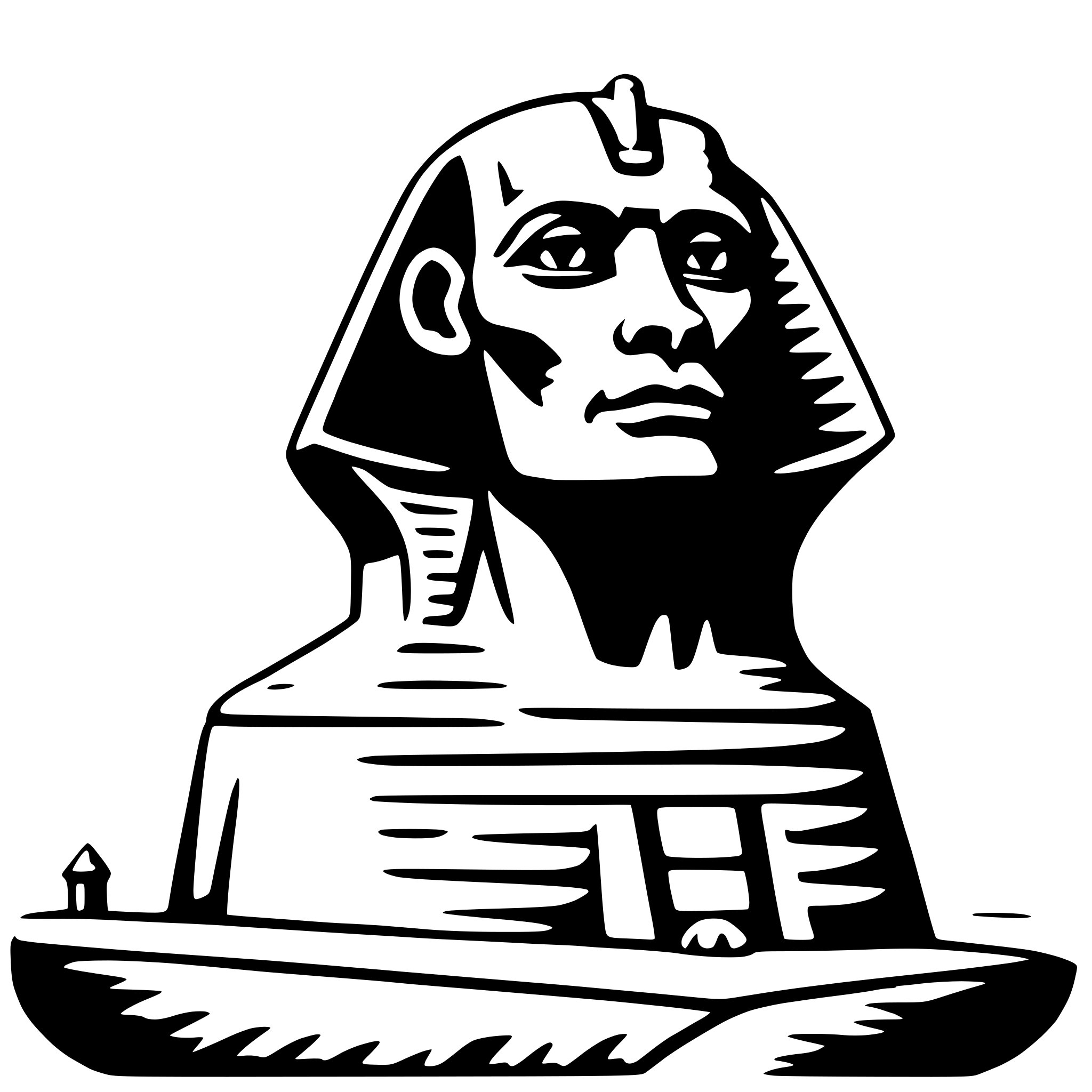 AI-generated SVG of 'great sphinx of giza'