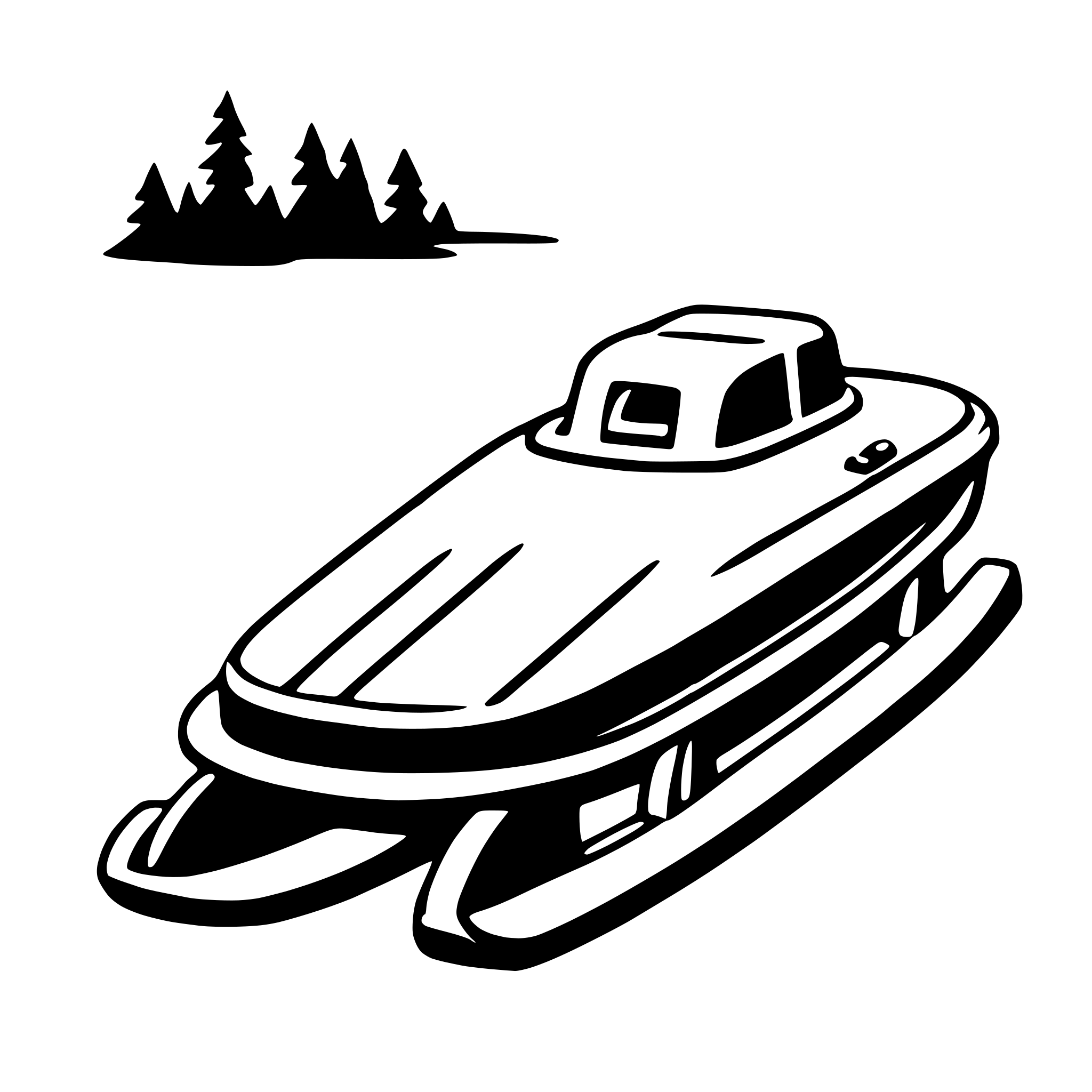 AI-generated SVG of 'sled'