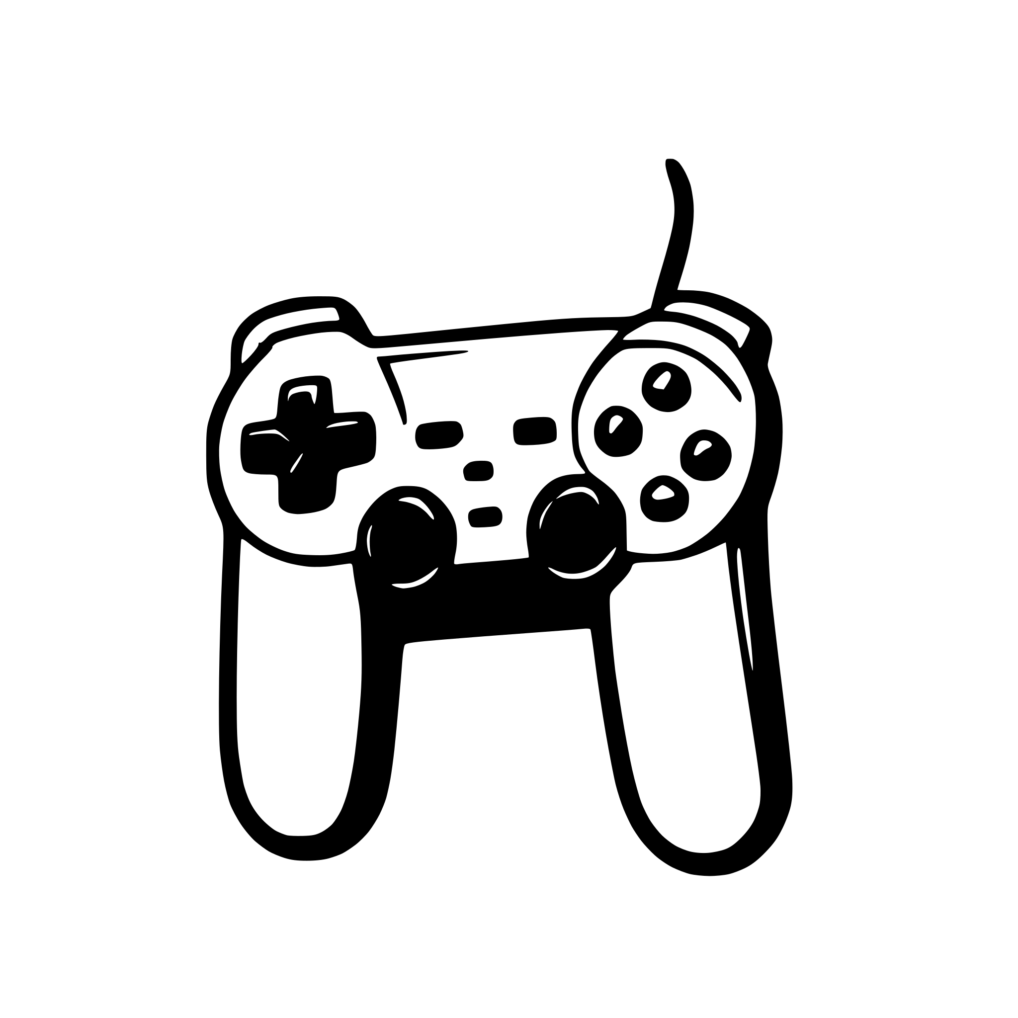 AI-generated SVG of 'give me a sony playstation remote control by a graffiti style'