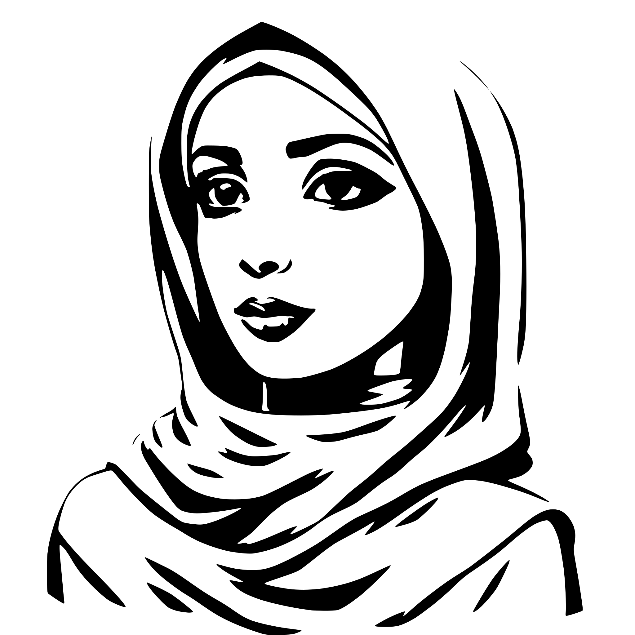 AI-generated SVG of 'revert woman in hijab'