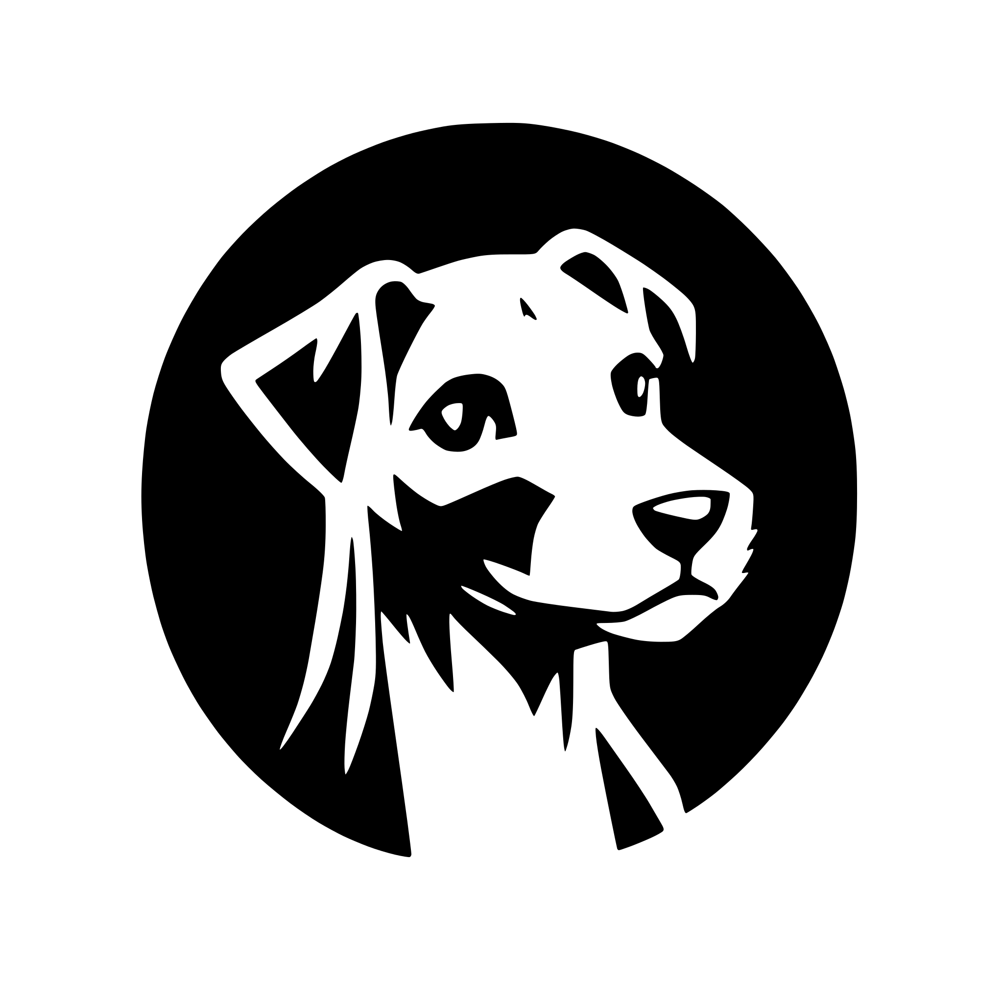AI-generated SVG of a cute schnauzer head