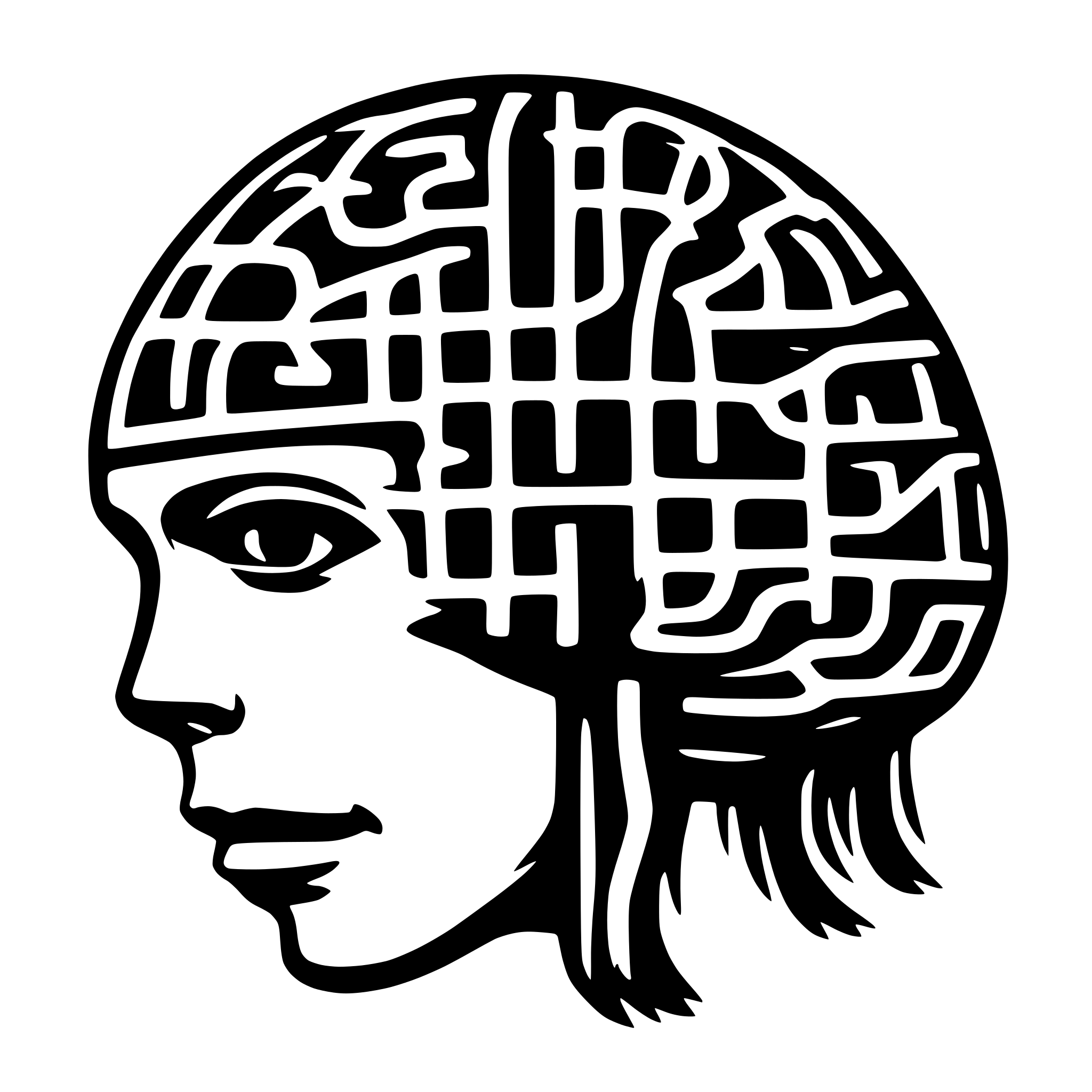 AI-generated SVG of a Neural network brain