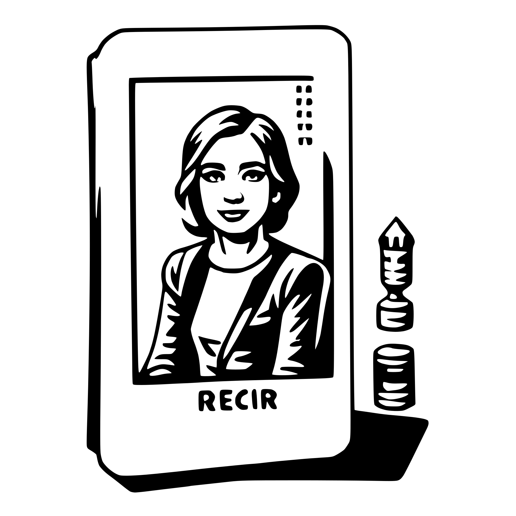 AI-generated SVG of a magazine