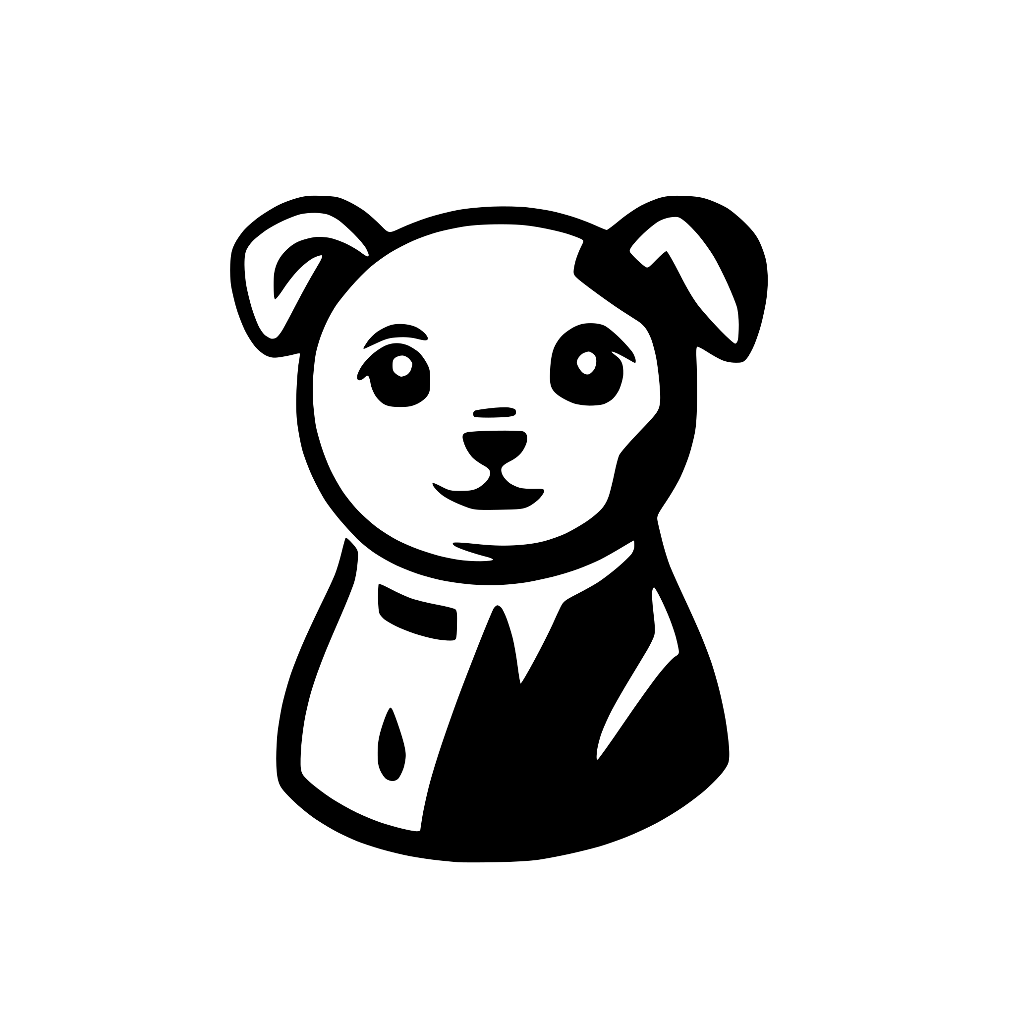 AI-generated SVG of a dog