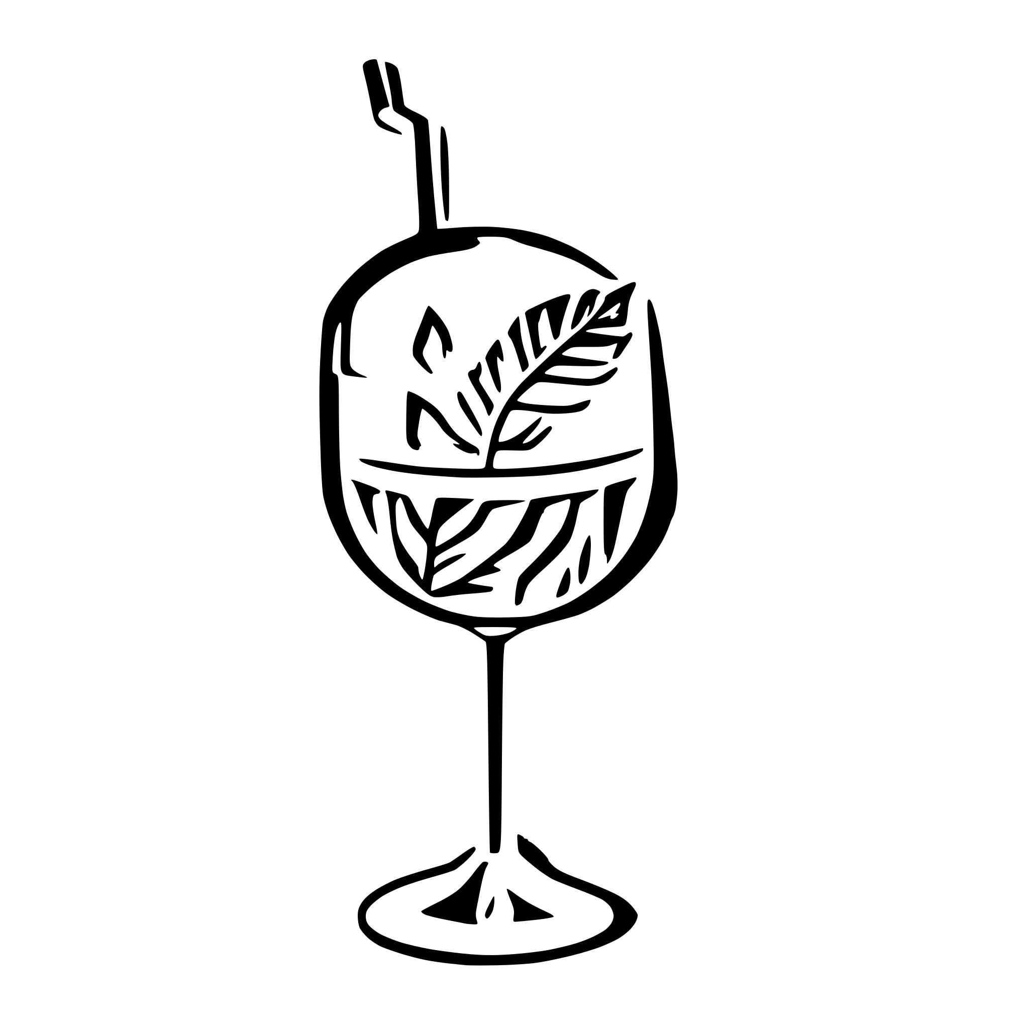 AI-generated SVG of a Aperol Spritz