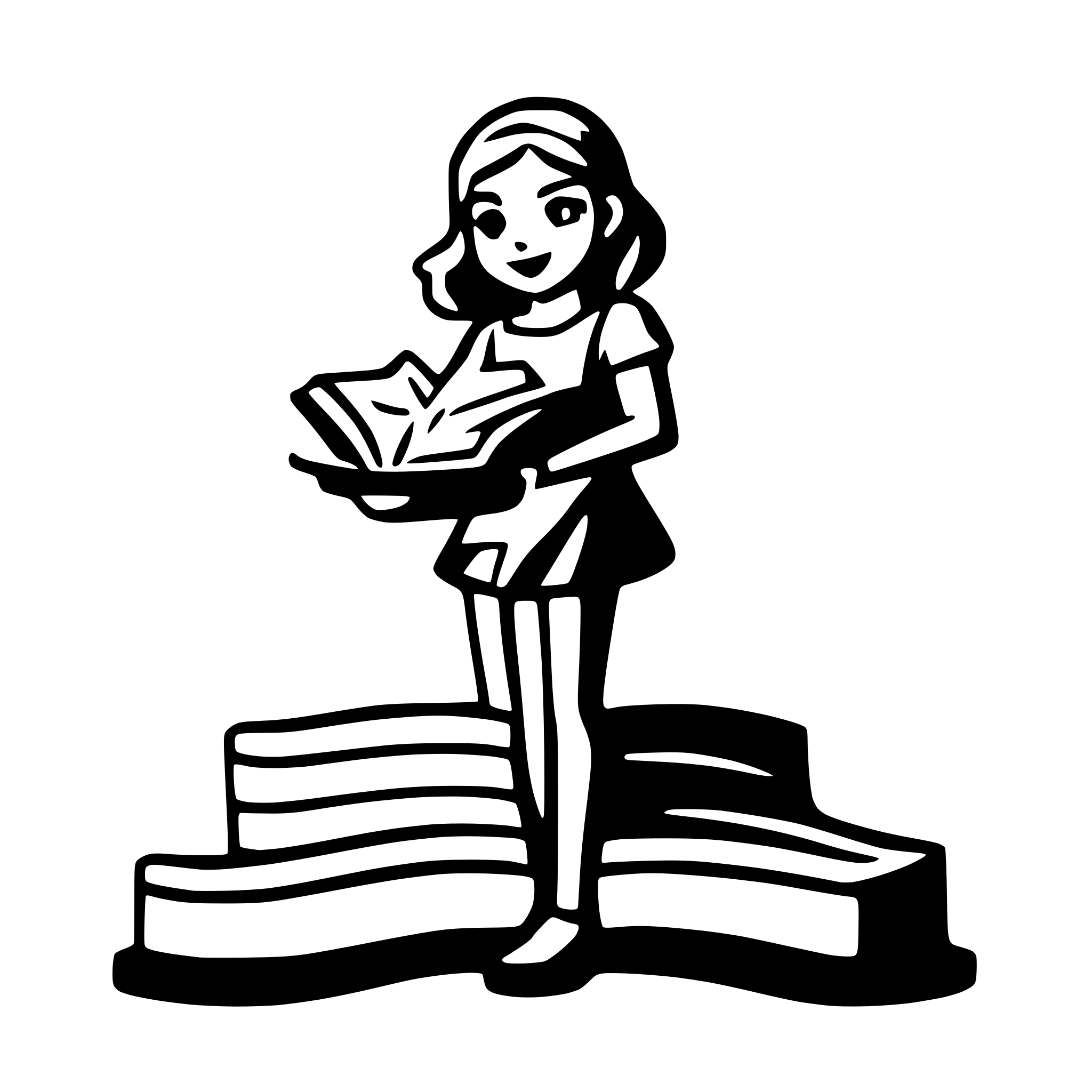 AI-generated SVG of a a heroine holding a sward standing on top of a huge opened book, light like a sun over book AI-generated SVG of a a heroine holding a sward standing on top of a huge opened book, light like a sun over book