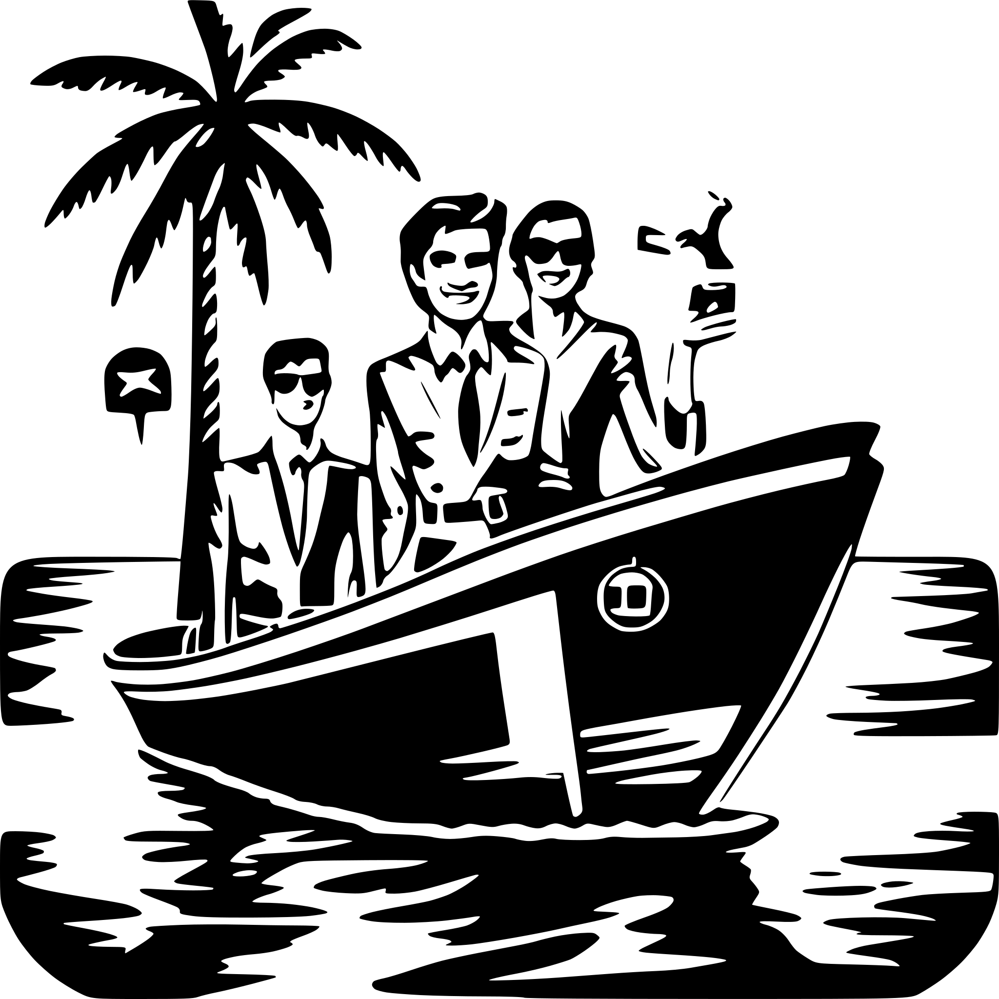 AI-generated SVG of a scotts cruise bachelor party