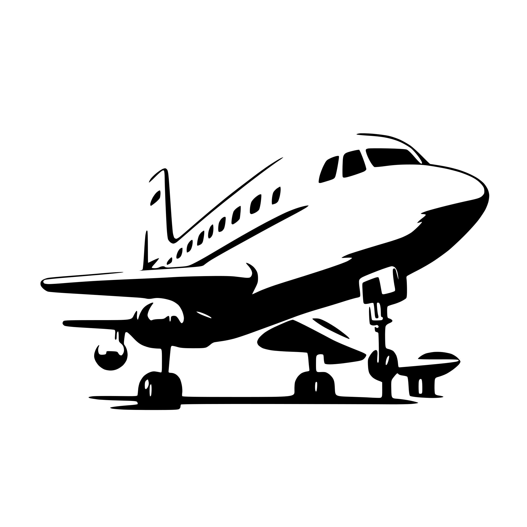AI-generated SVG of a boeing plane
