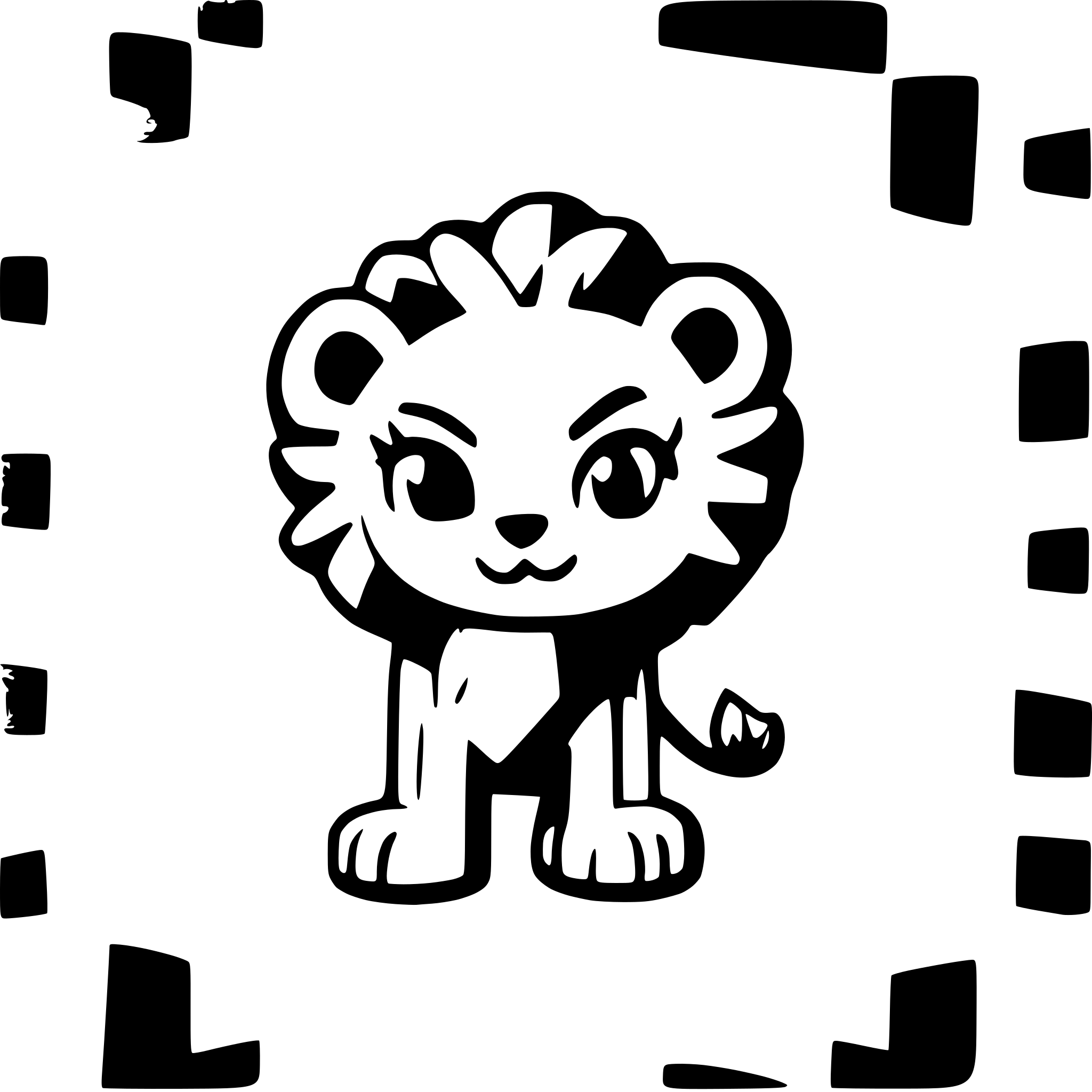 AI-generated SVG of 'lion'