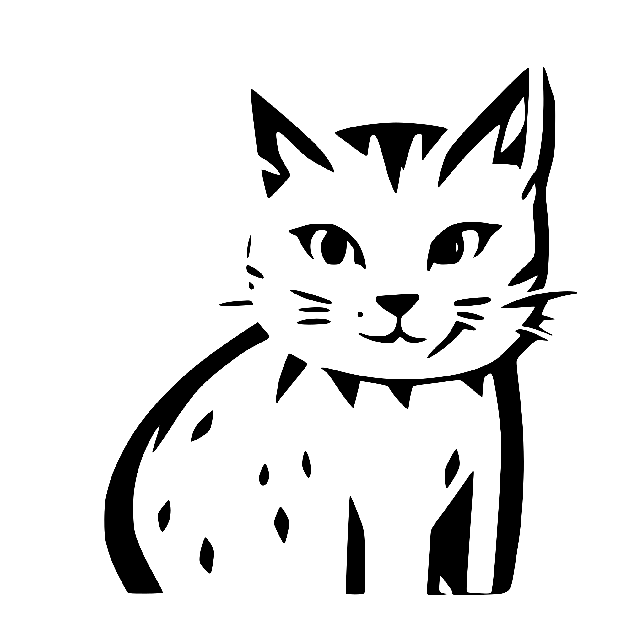 AI-generated SVG of 'cat'
