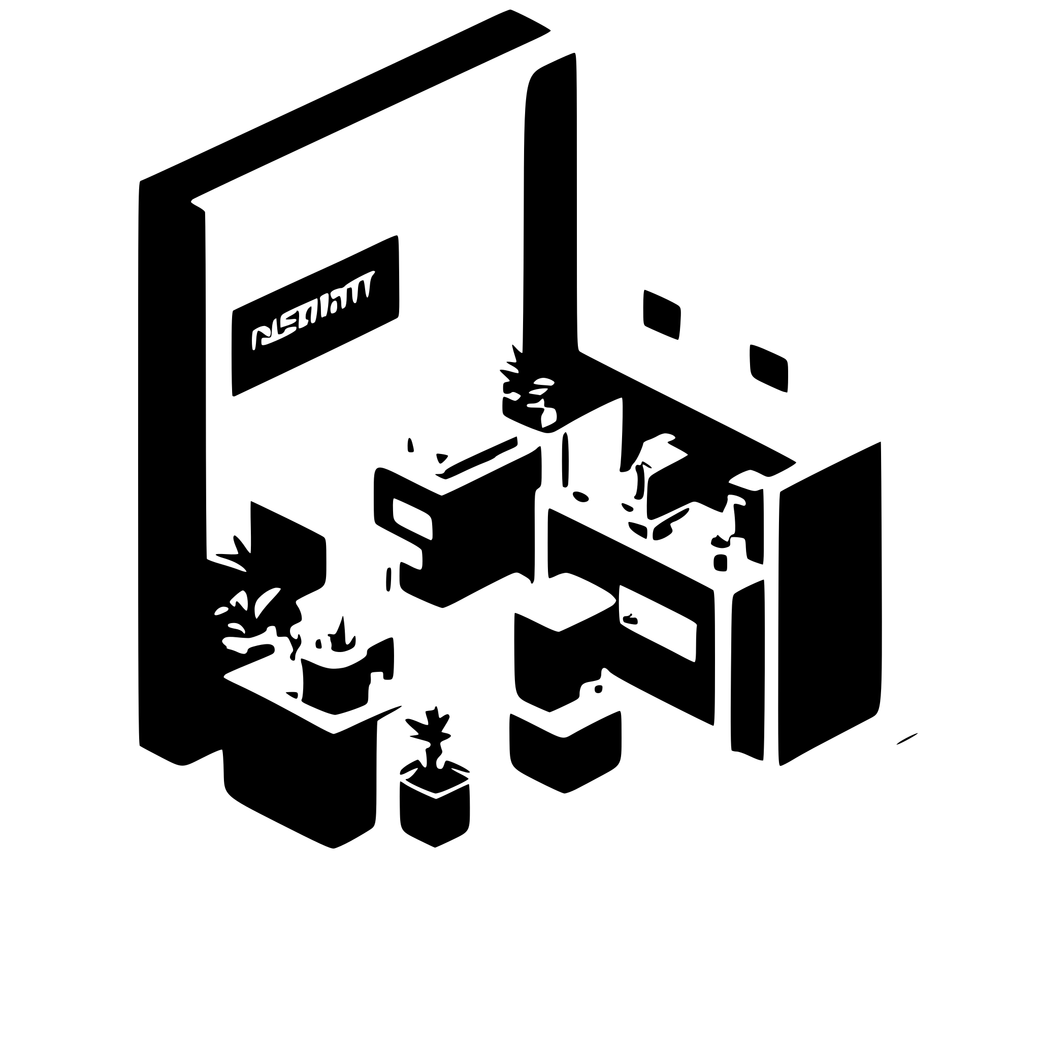 AI-generated SVG of a Isometric 2.5d minimal exhibition stall