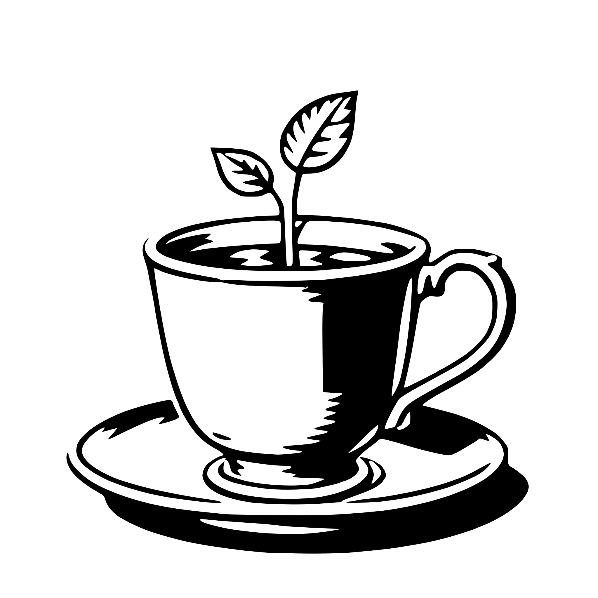 AI-generated SVG of 'teacup'