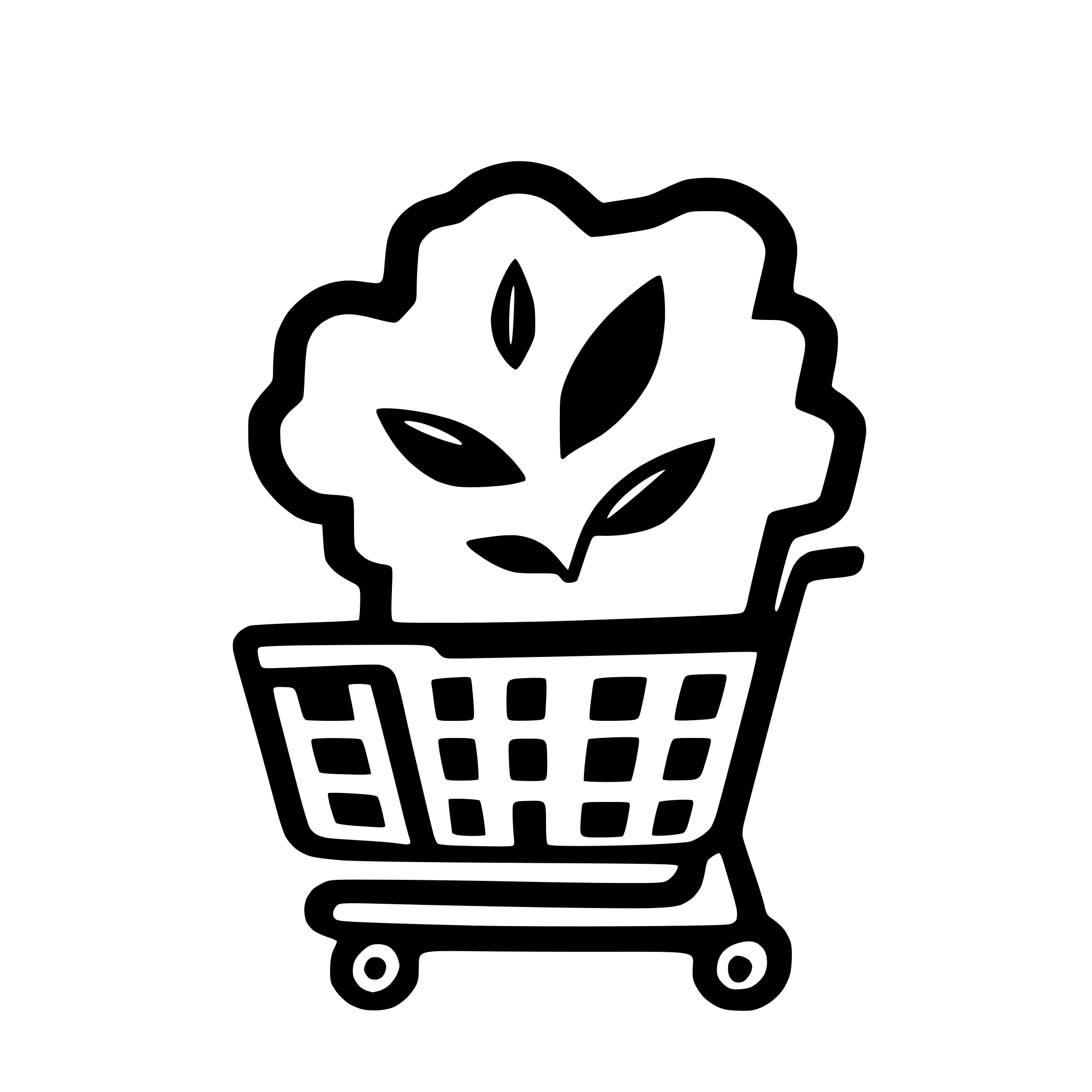 AI-generated SVG of a shopping cart explode